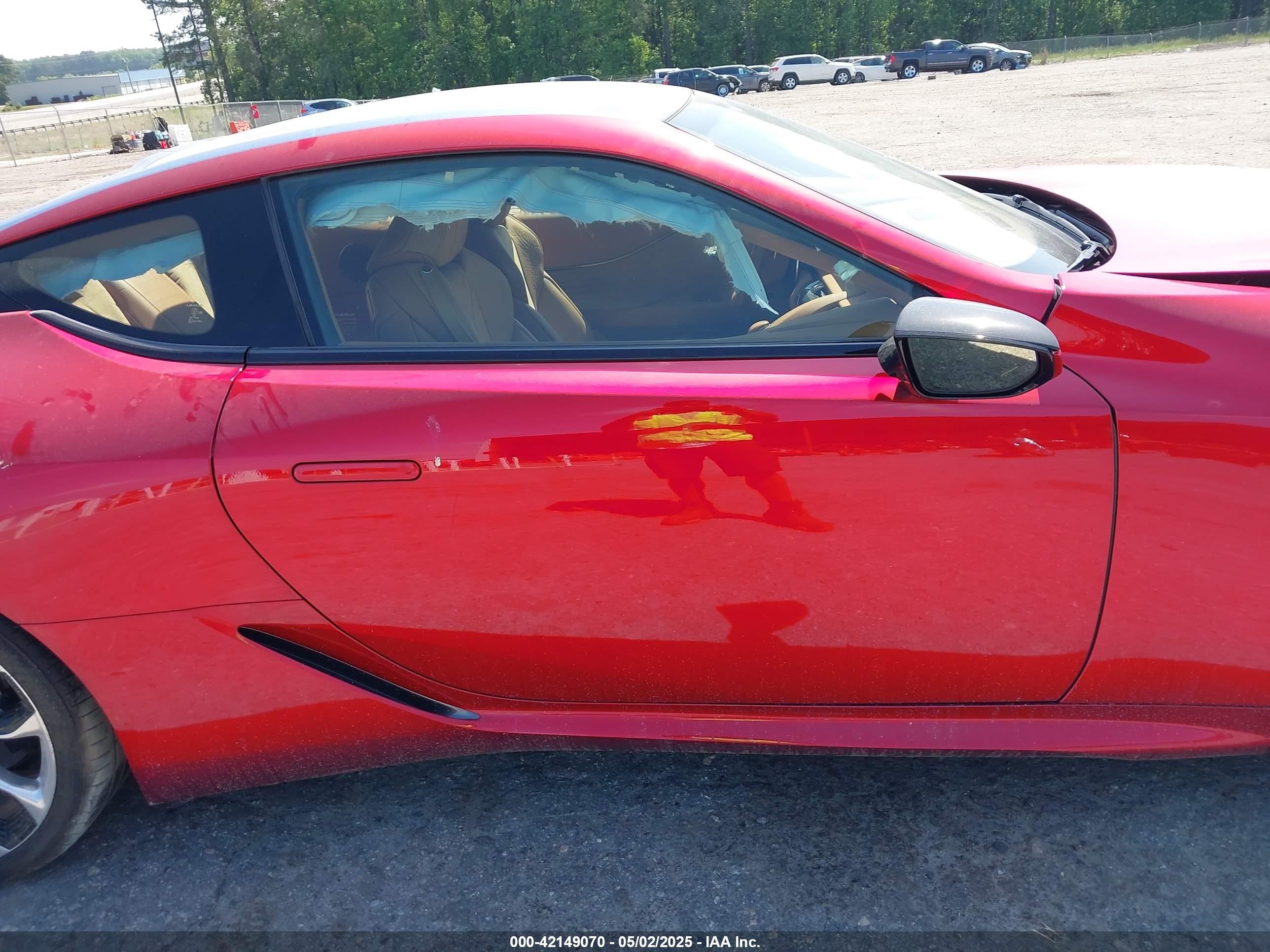 2021 Lexus Lc 500   Red vin: JTHAP5AY3MA103106