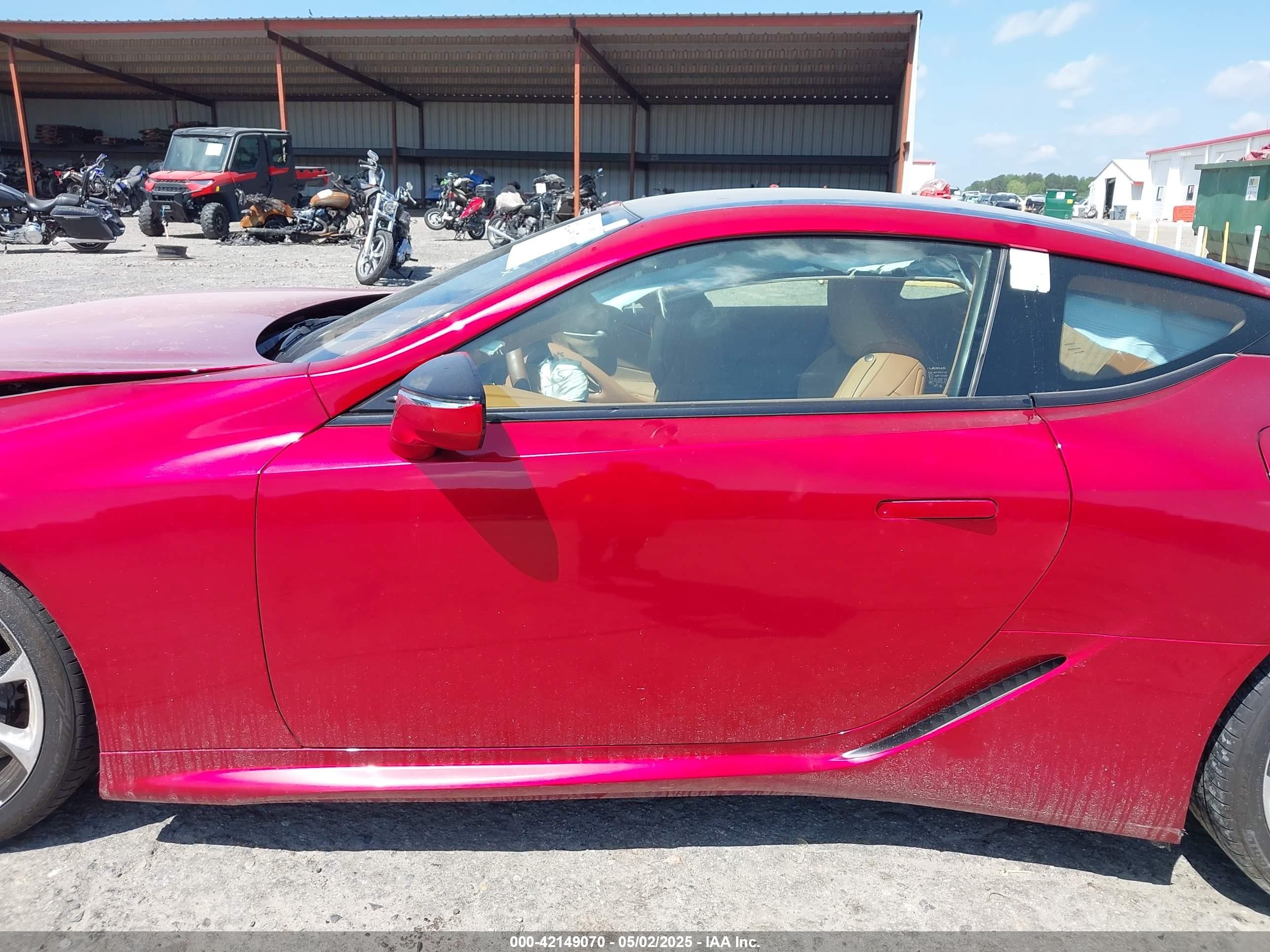2021 Lexus Lc 500   Red vin: JTHAP5AY3MA103106