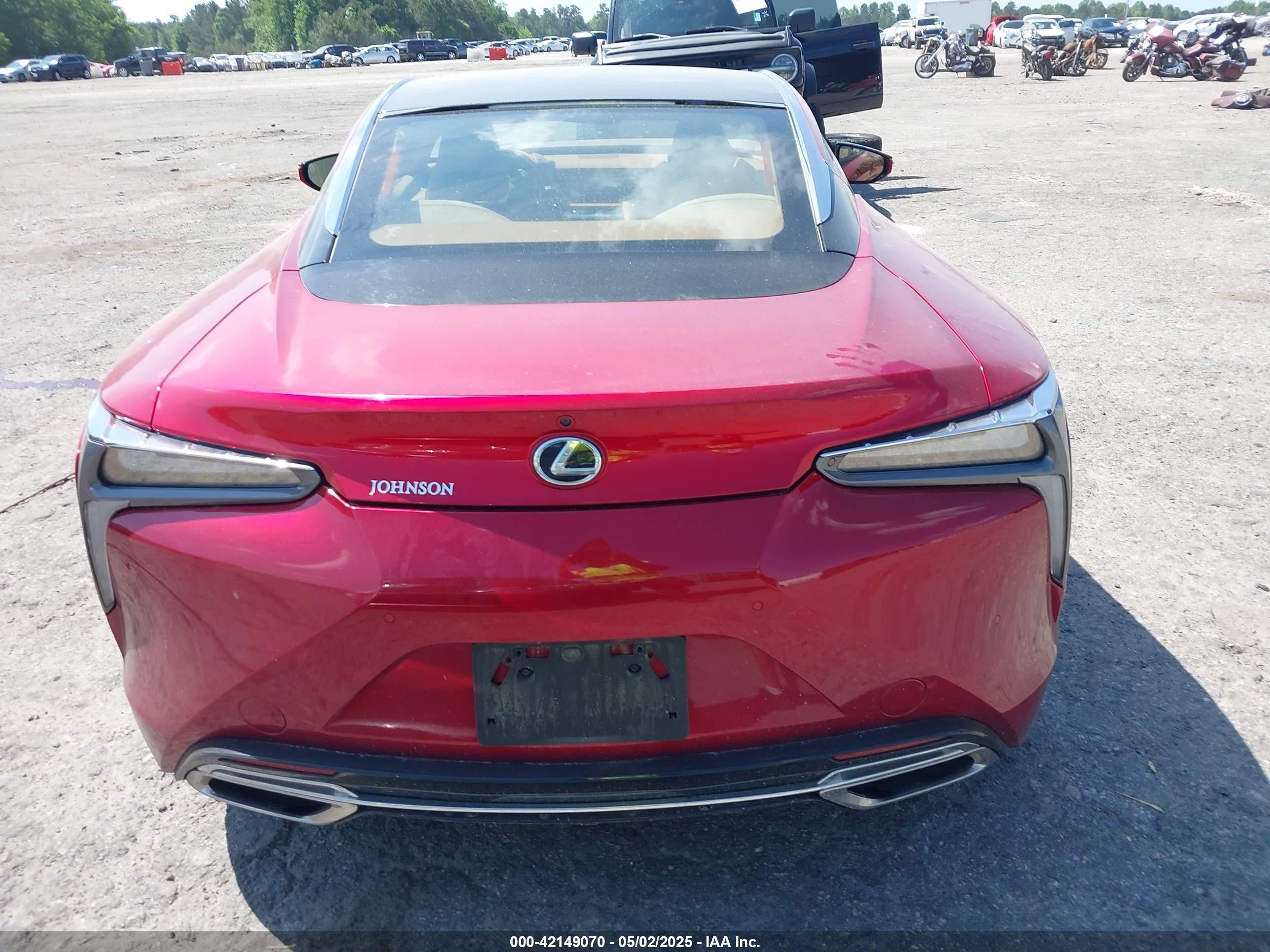 2021 Lexus Lc 500   Red vin: JTHAP5AY3MA103106