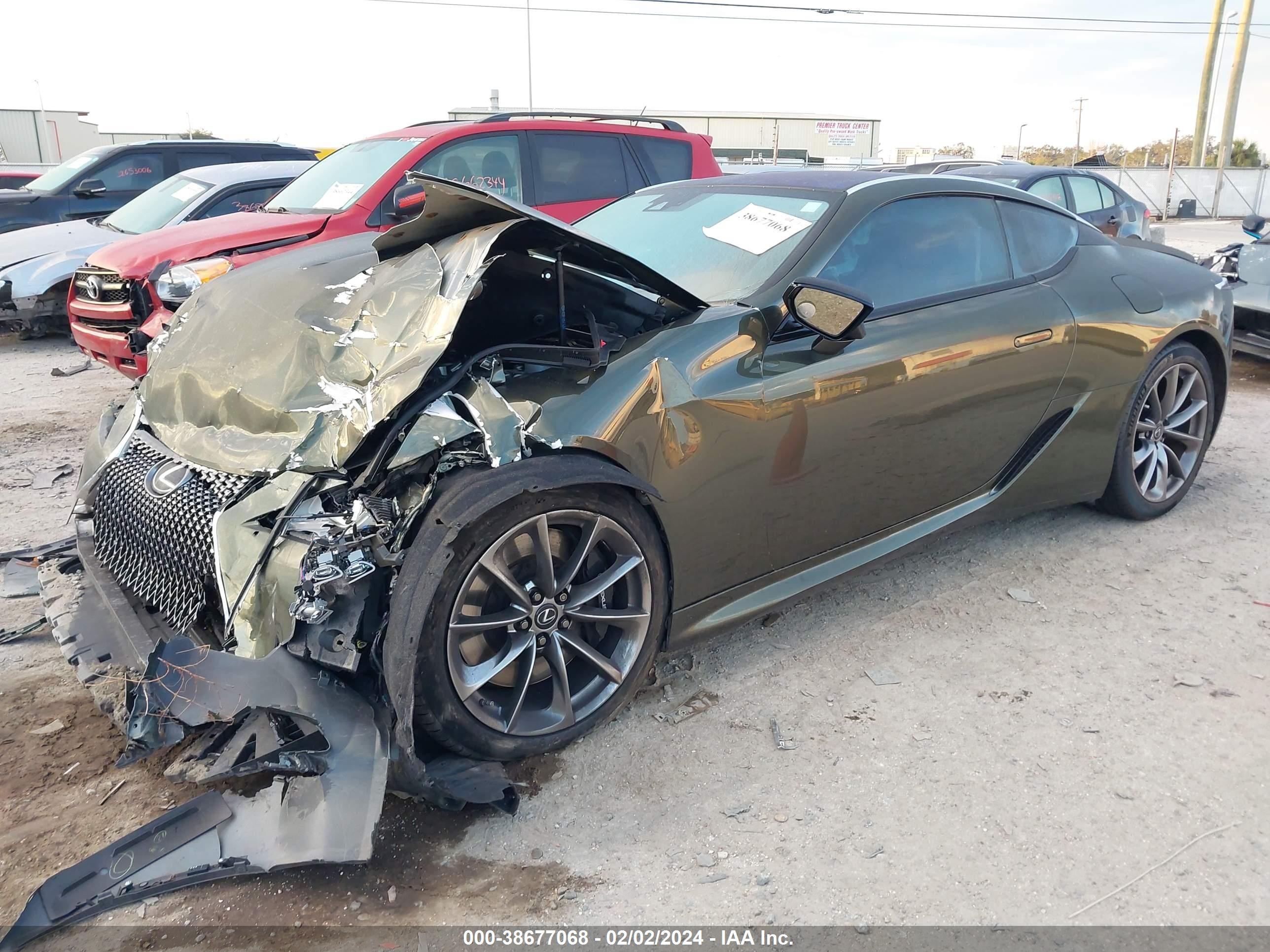 2021 Lexus Lc 500   Green vin: JTHAP5AY9MA100405