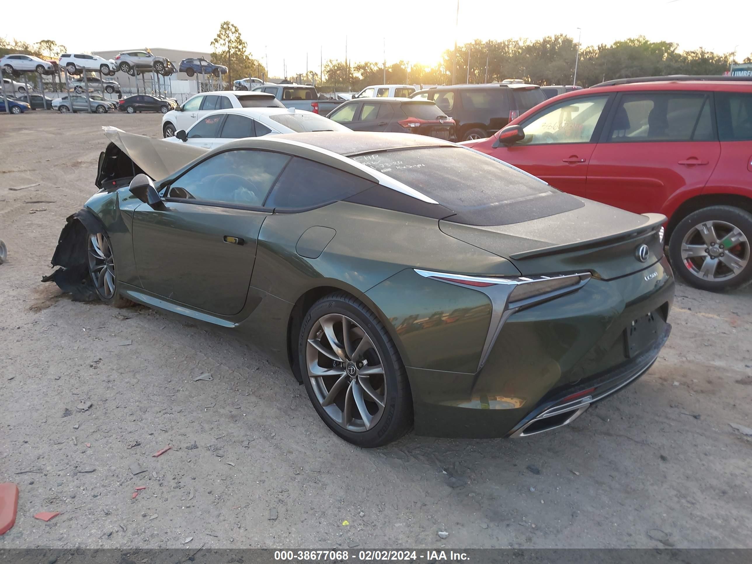 2021 Lexus Lc 500   Green vin: JTHAP5AY9MA100405