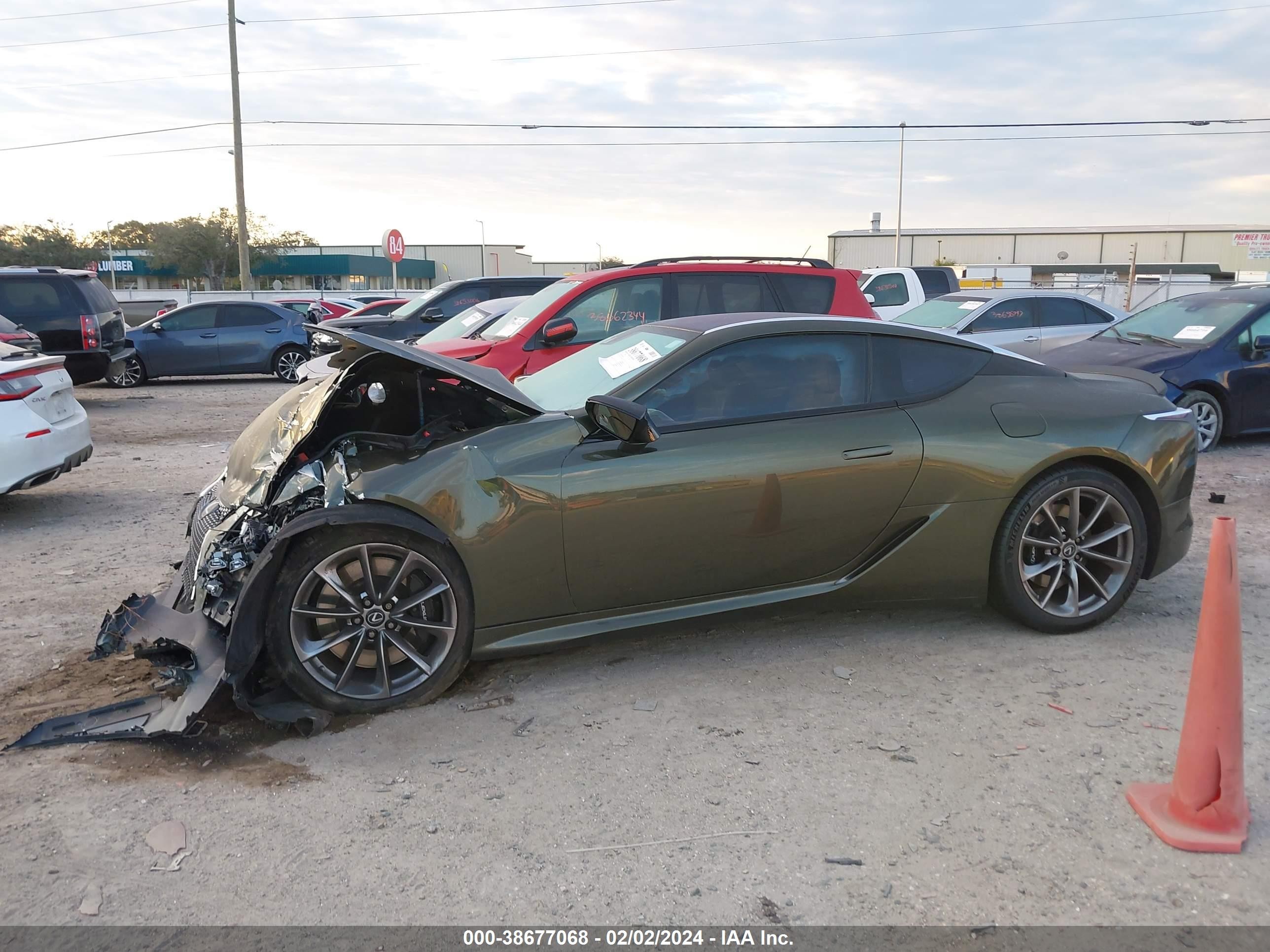 2021 Lexus Lc 500   Green vin: JTHAP5AY9MA100405