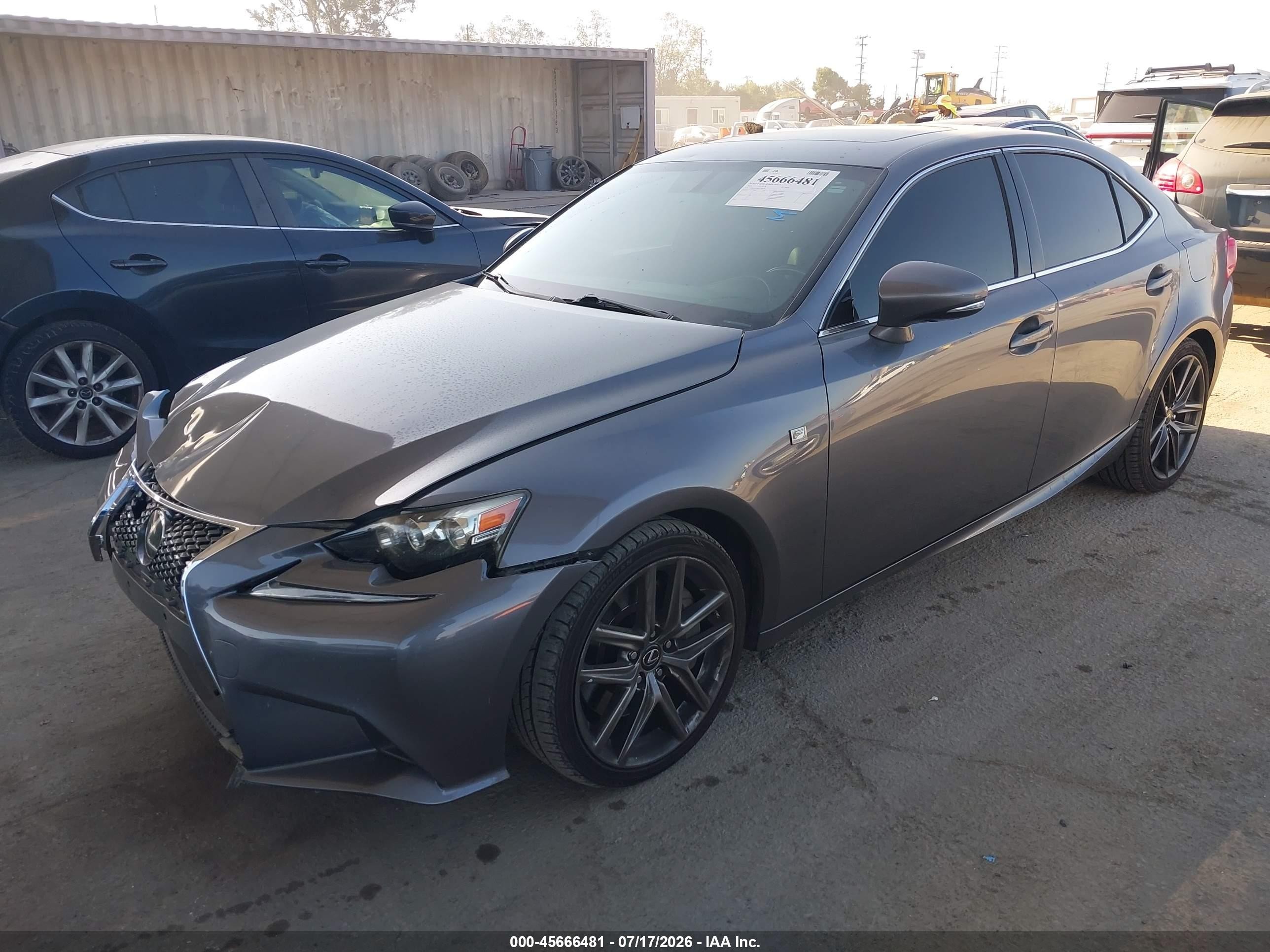 2016 Lexus Is 200t   Серый vin: JTHBA1D20G5029629