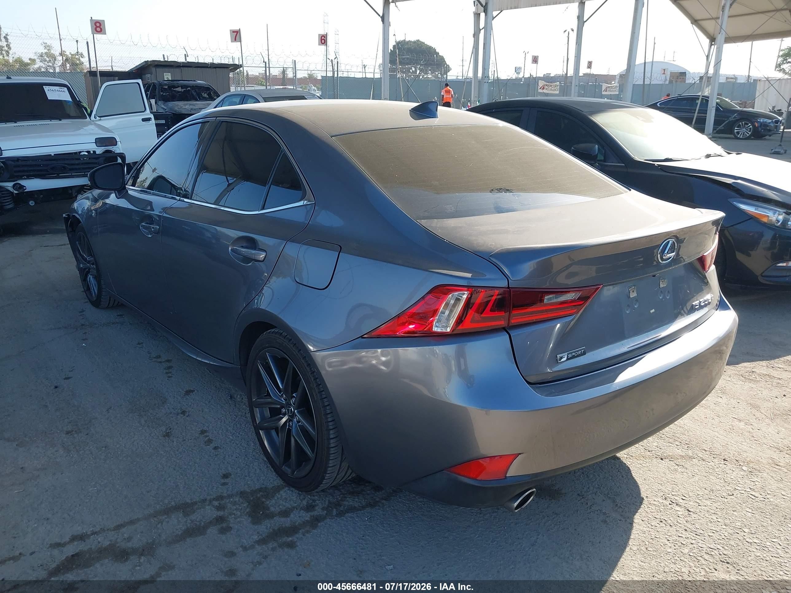 2016 Lexus Is 200t   Серый vin: JTHBA1D20G5029629