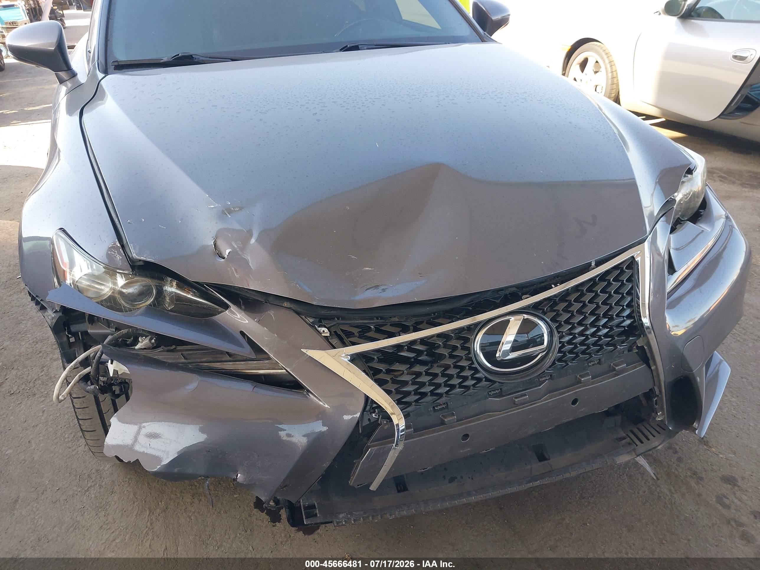 2016 Lexus Is 200t   Серый vin: JTHBA1D20G5029629