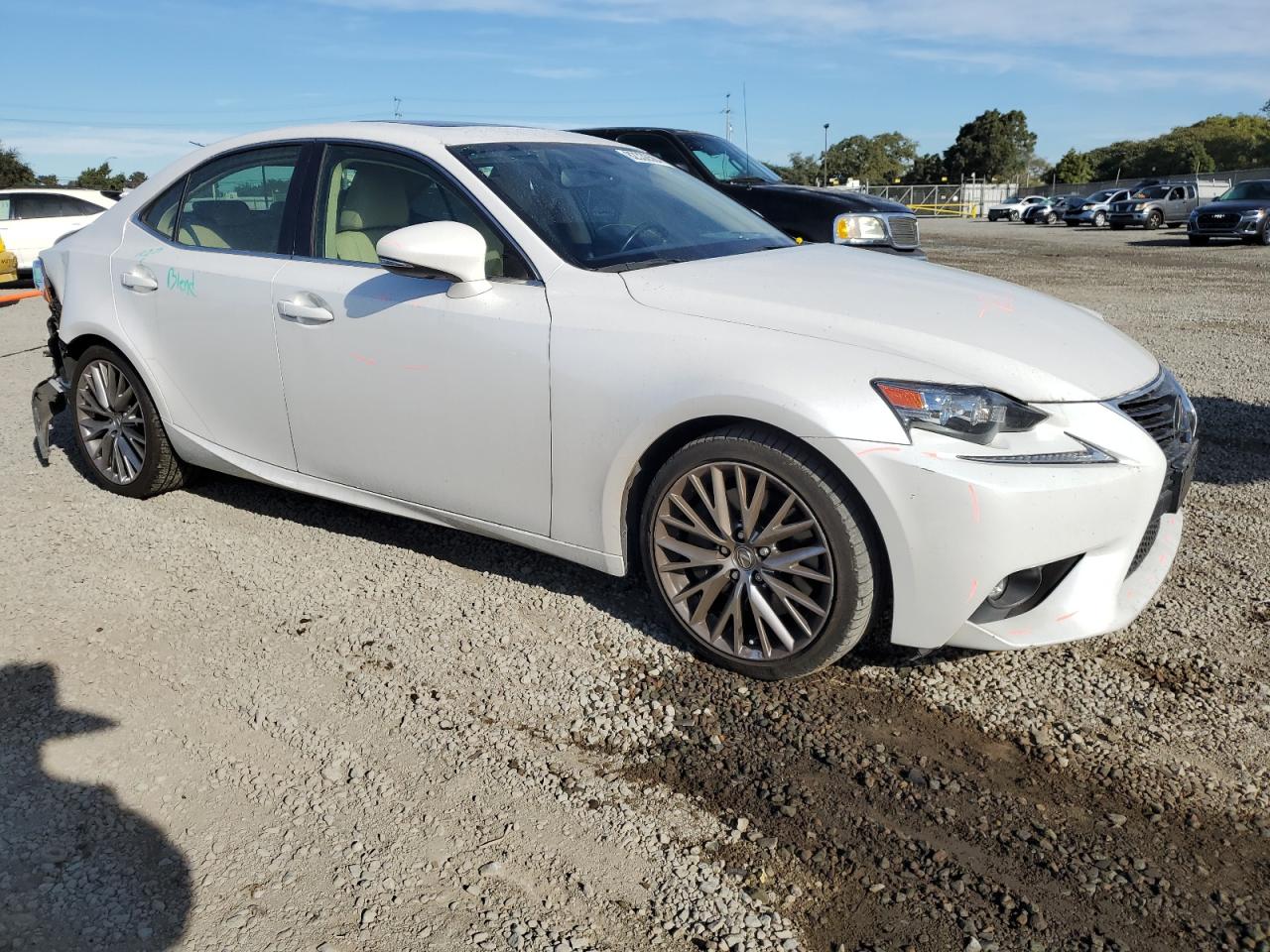 2016 Lexus Is 200t White vin: JTHBA1D22G5037134