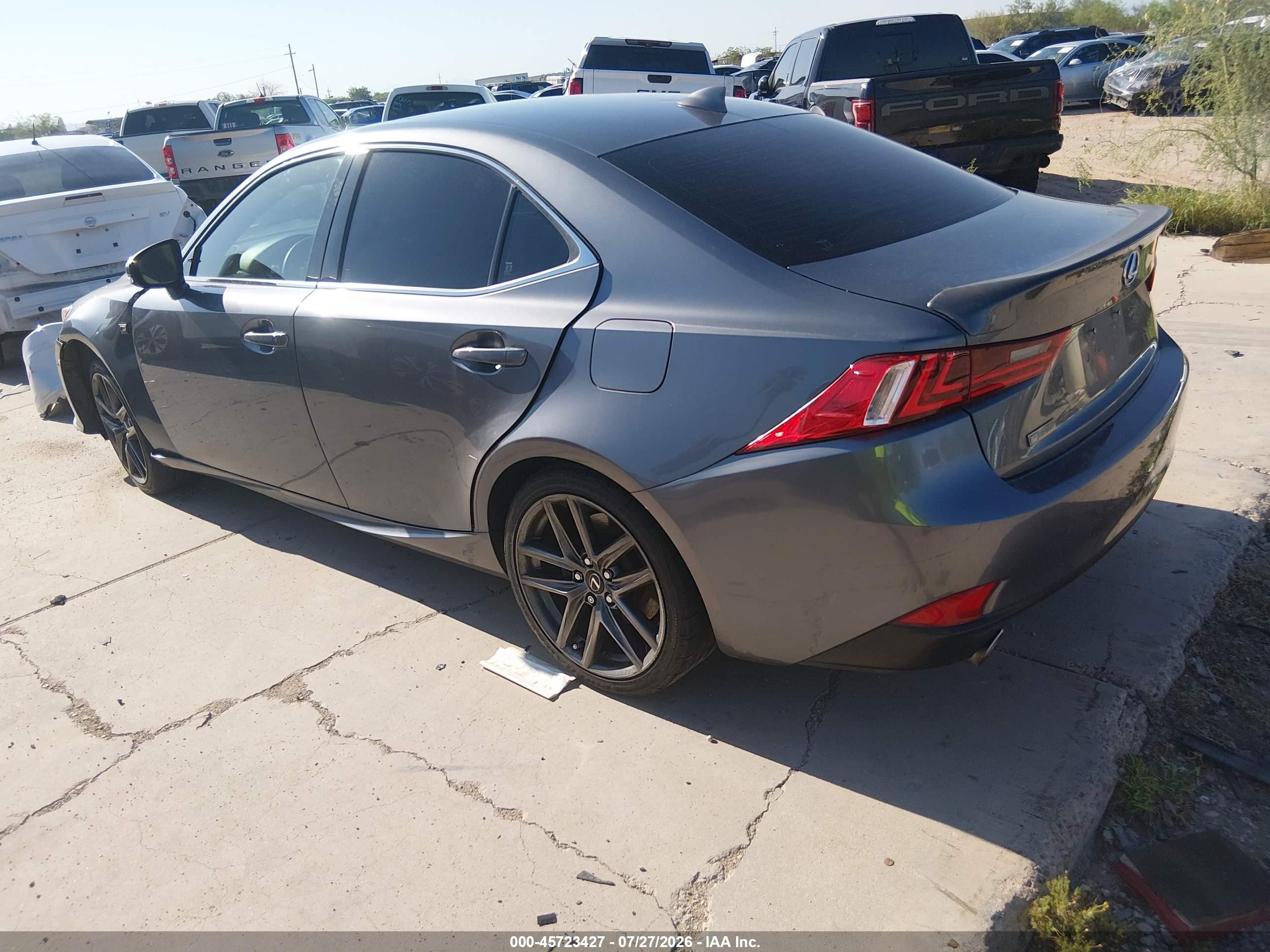 2016 Lexus Is 200t Gray vin: JTHBA1D23G5036266