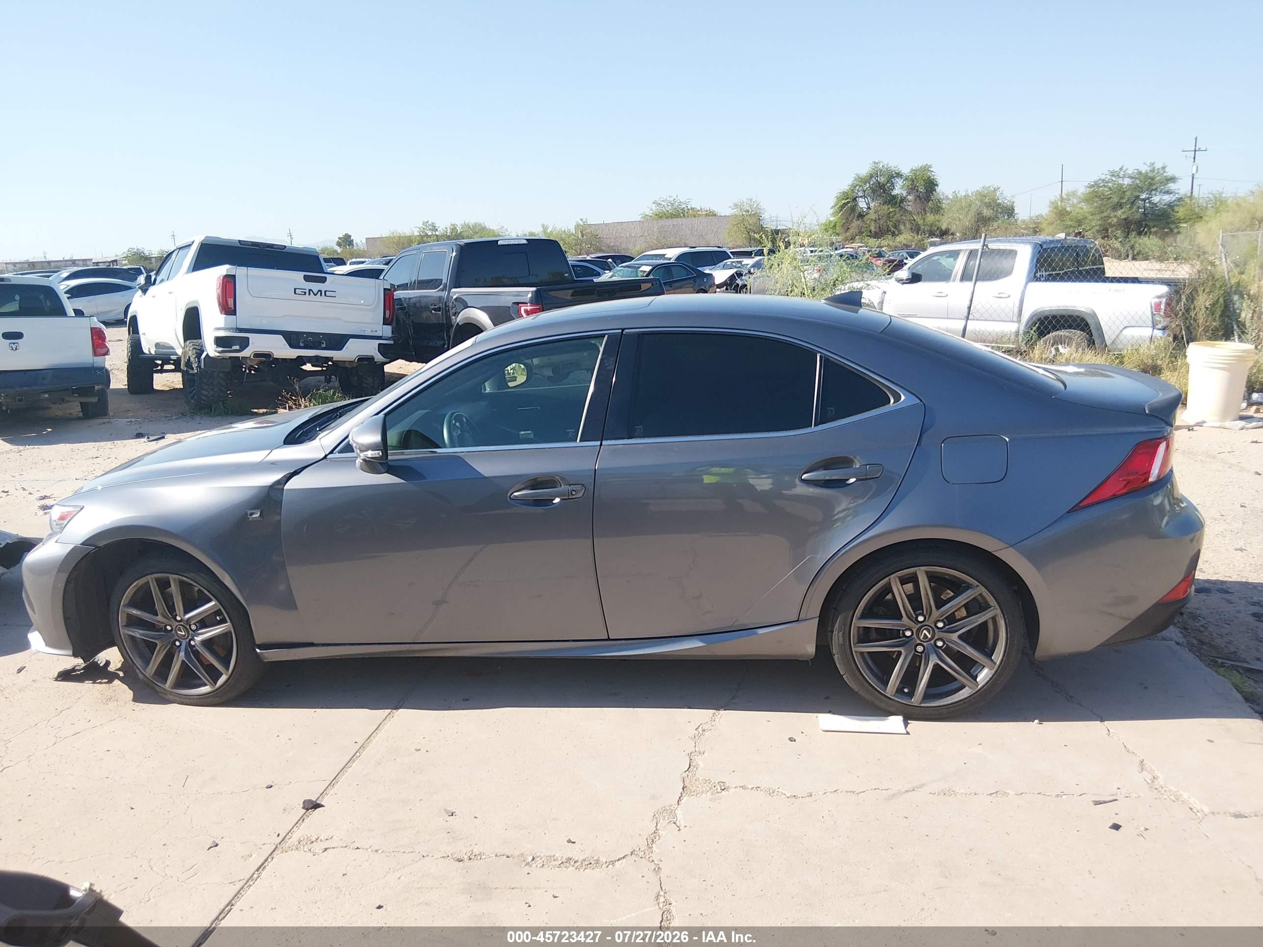 2016 Lexus Is 200t Gray vin: JTHBA1D23G5036266