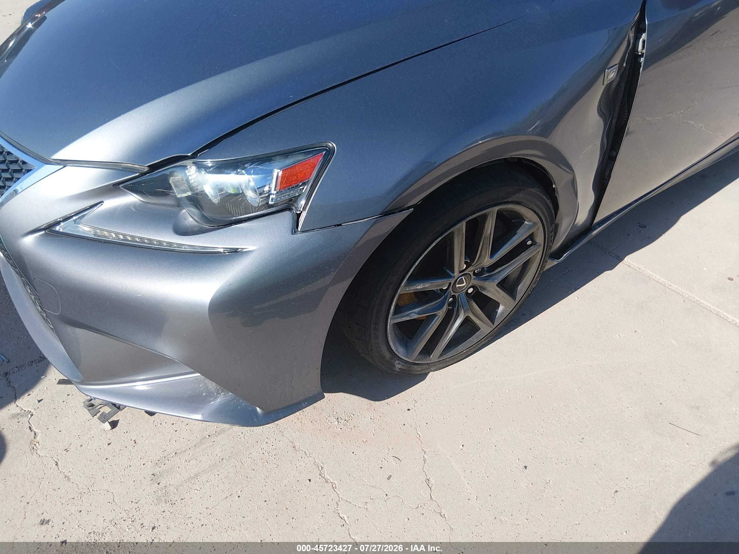 2016 Lexus Is 200t Gray vin: JTHBA1D23G5036266