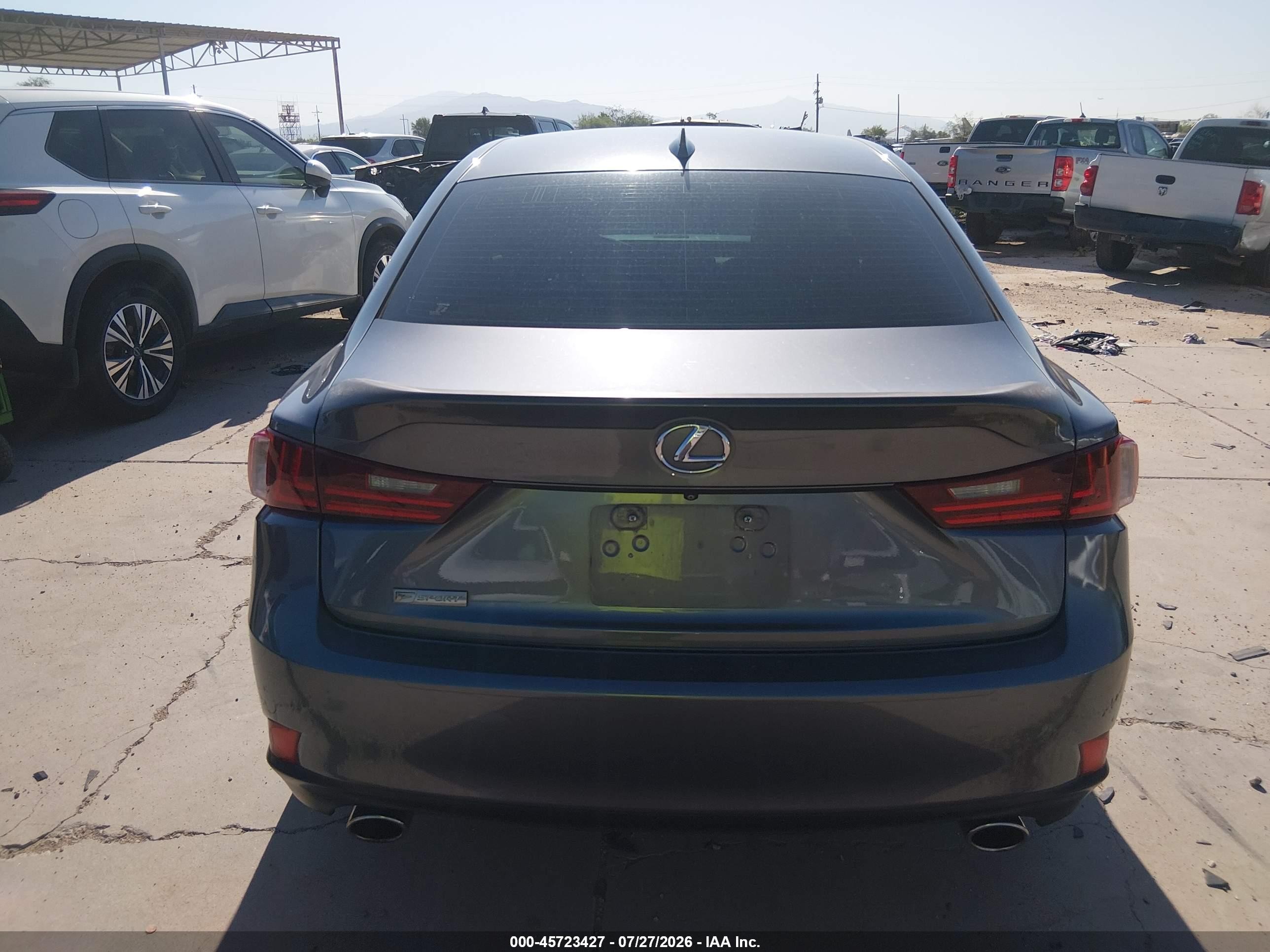 2016 Lexus Is 200t Gray vin: JTHBA1D23G5036266
