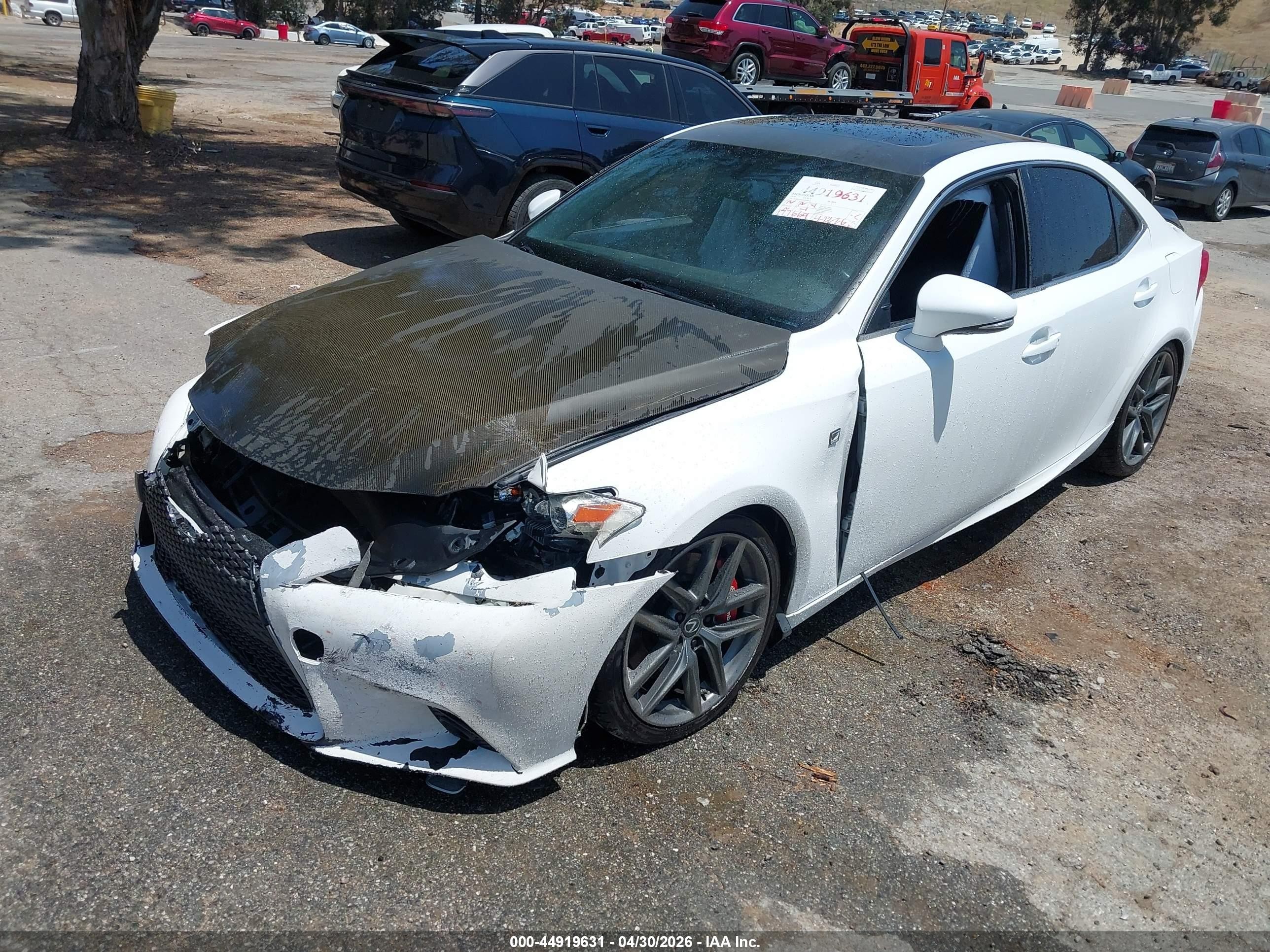 2016 Lexus Is 200t White vin: JTHBA1D24G5020111