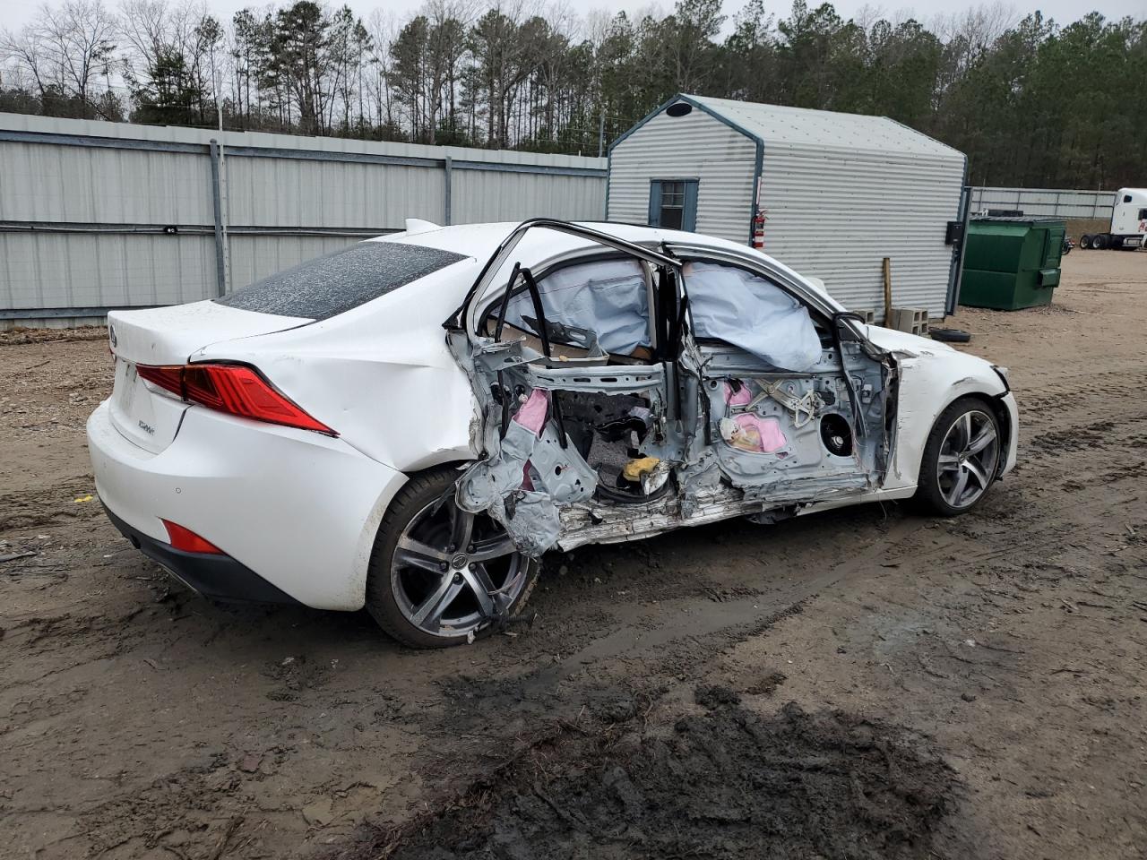 2017 Lexus Is 200t White vin: JTHBA1D26H5057064