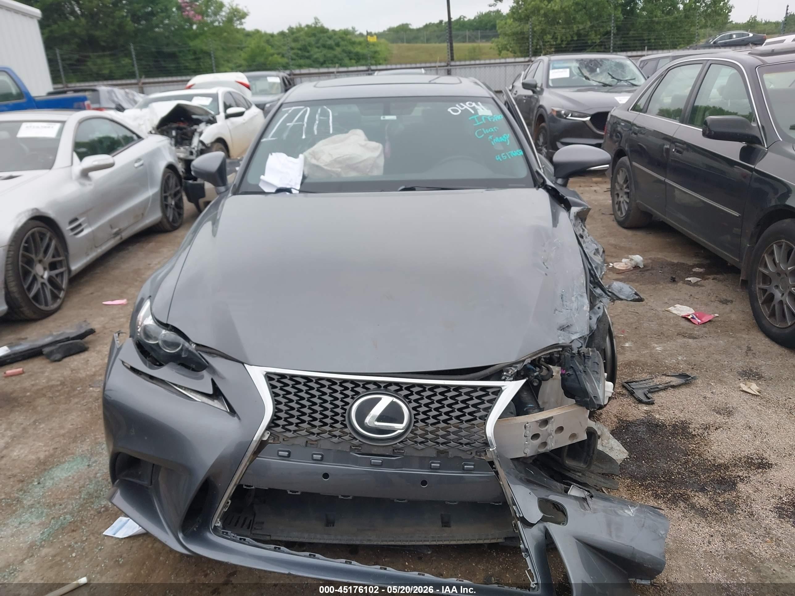 2016 Lexus Is 200t Gray vin: JTHBA1D27G5020491