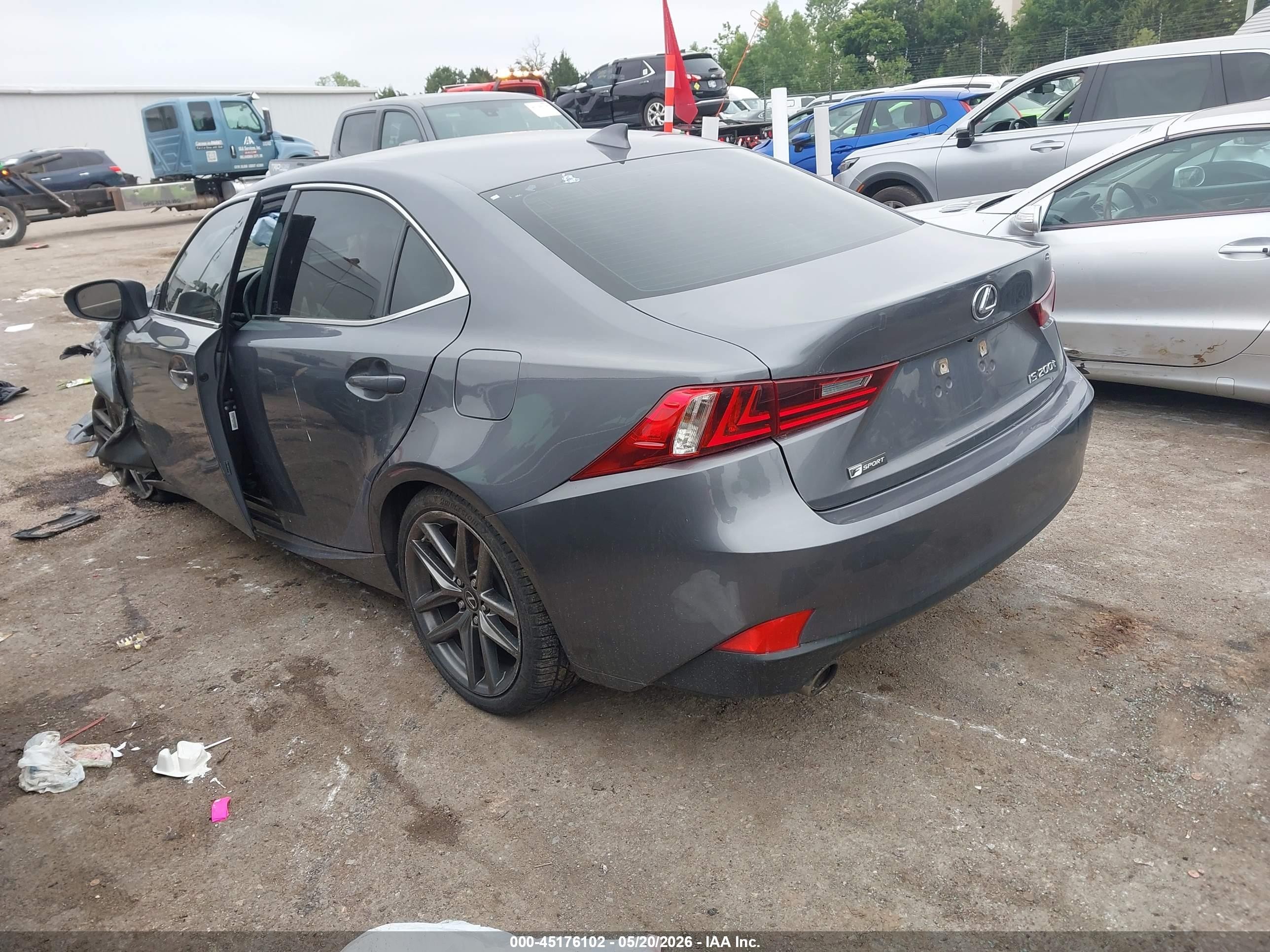 2016 Lexus Is 200t Gray vin: JTHBA1D27G5020491