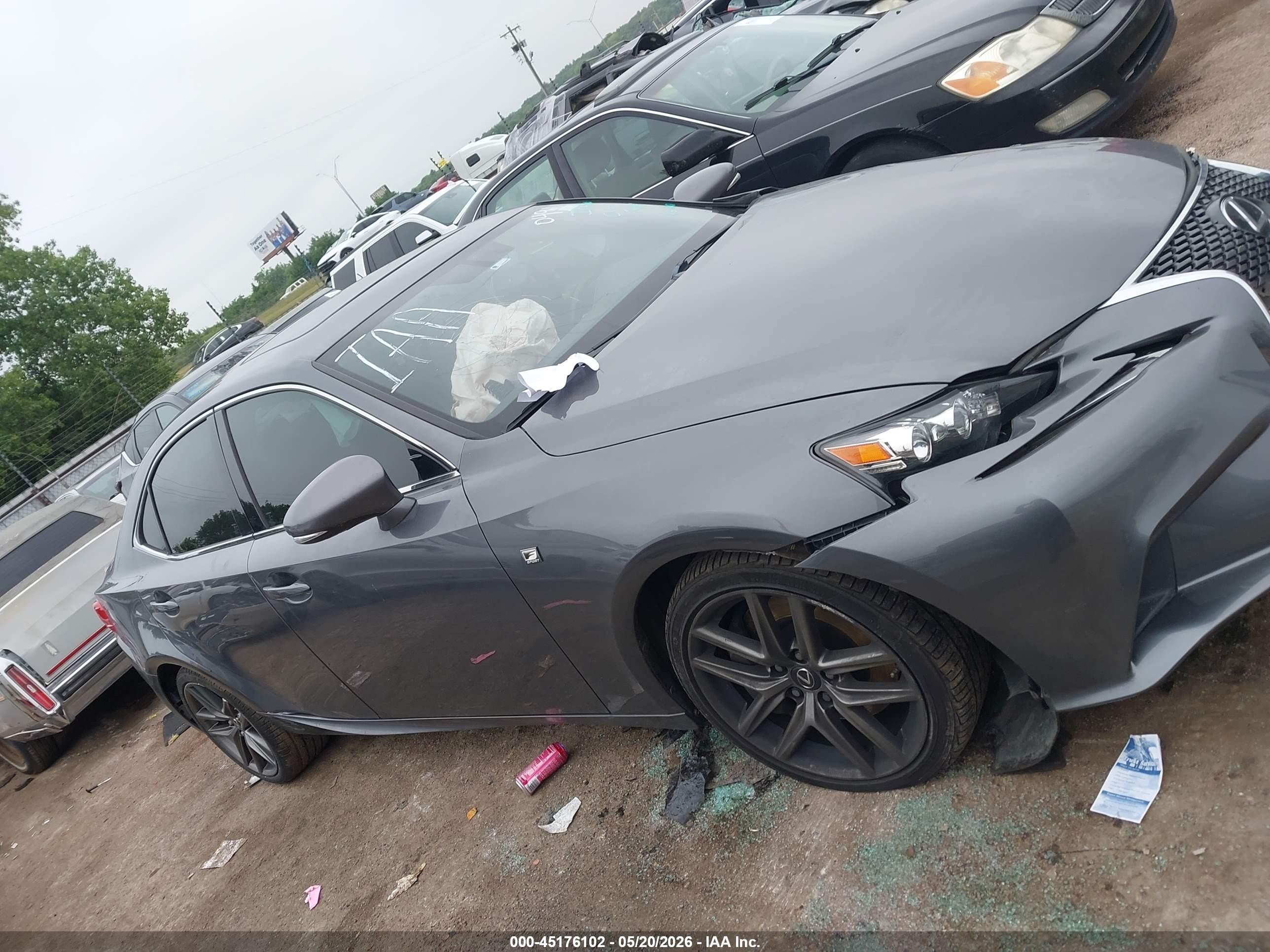 2016 Lexus Is 200t Gray vin: JTHBA1D27G5020491