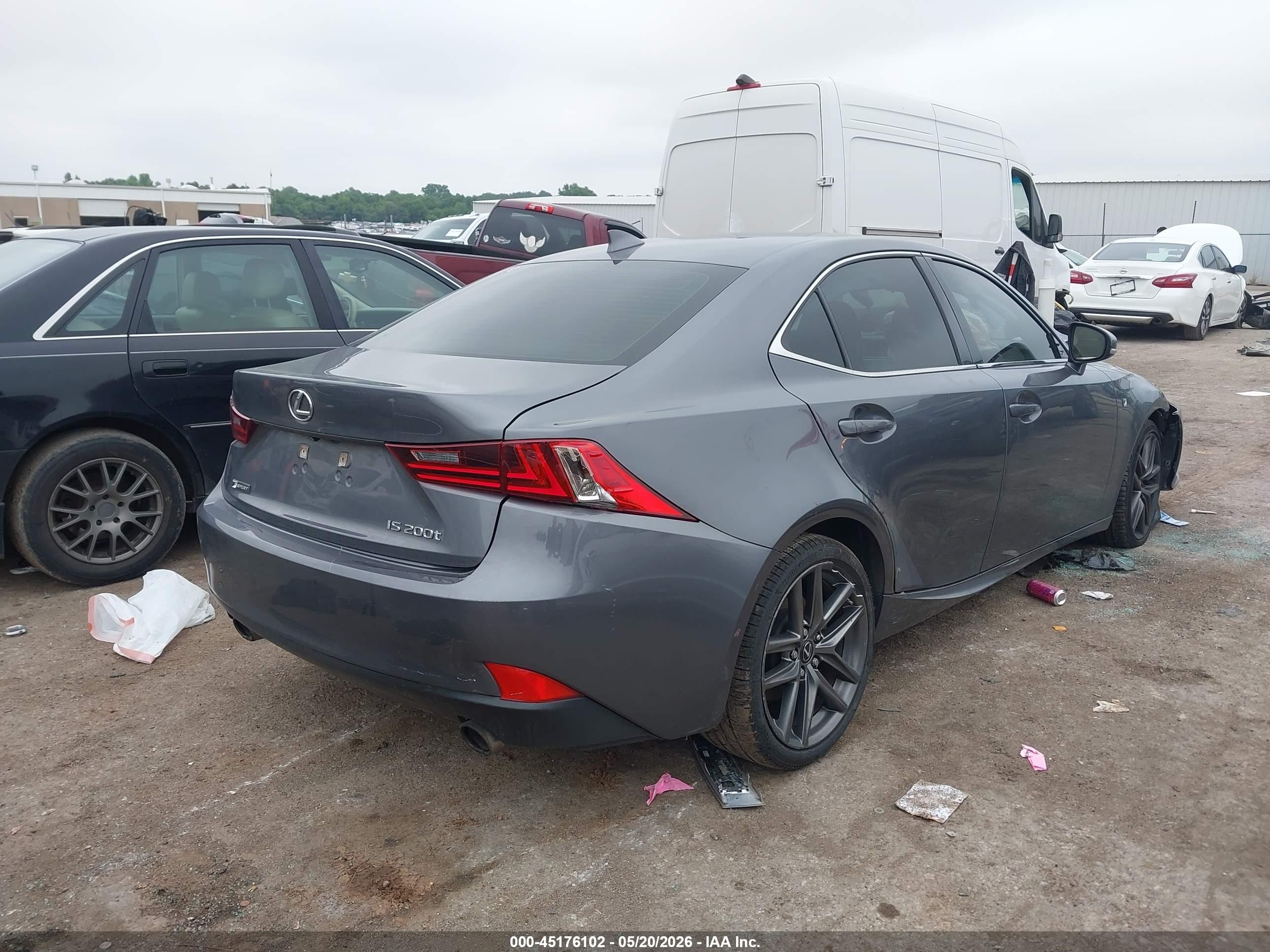 2016 Lexus Is 200t Gray vin: JTHBA1D27G5020491