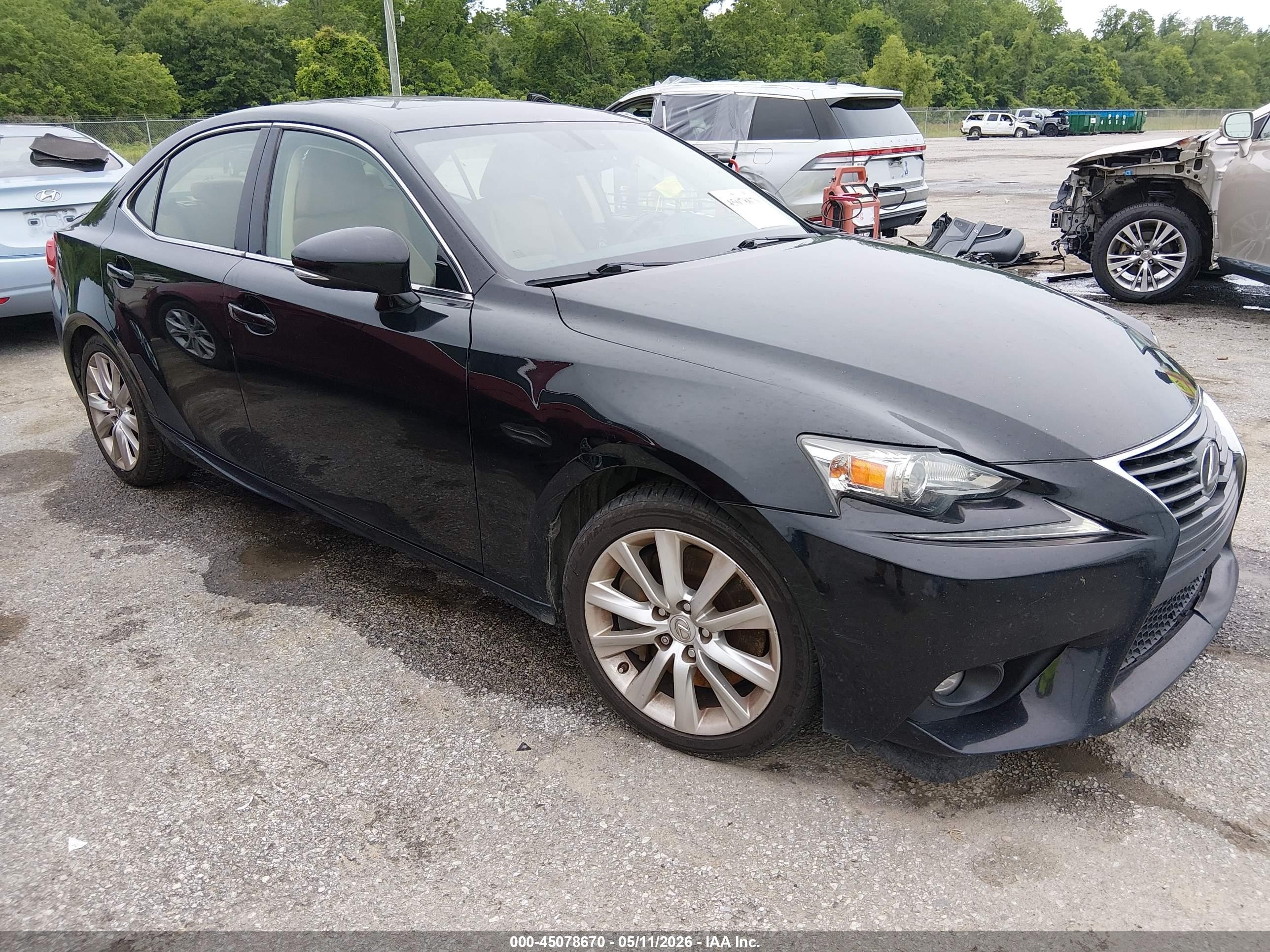 2016 Lexus Is 200t Черный vin: JTHBA1D28G5007541