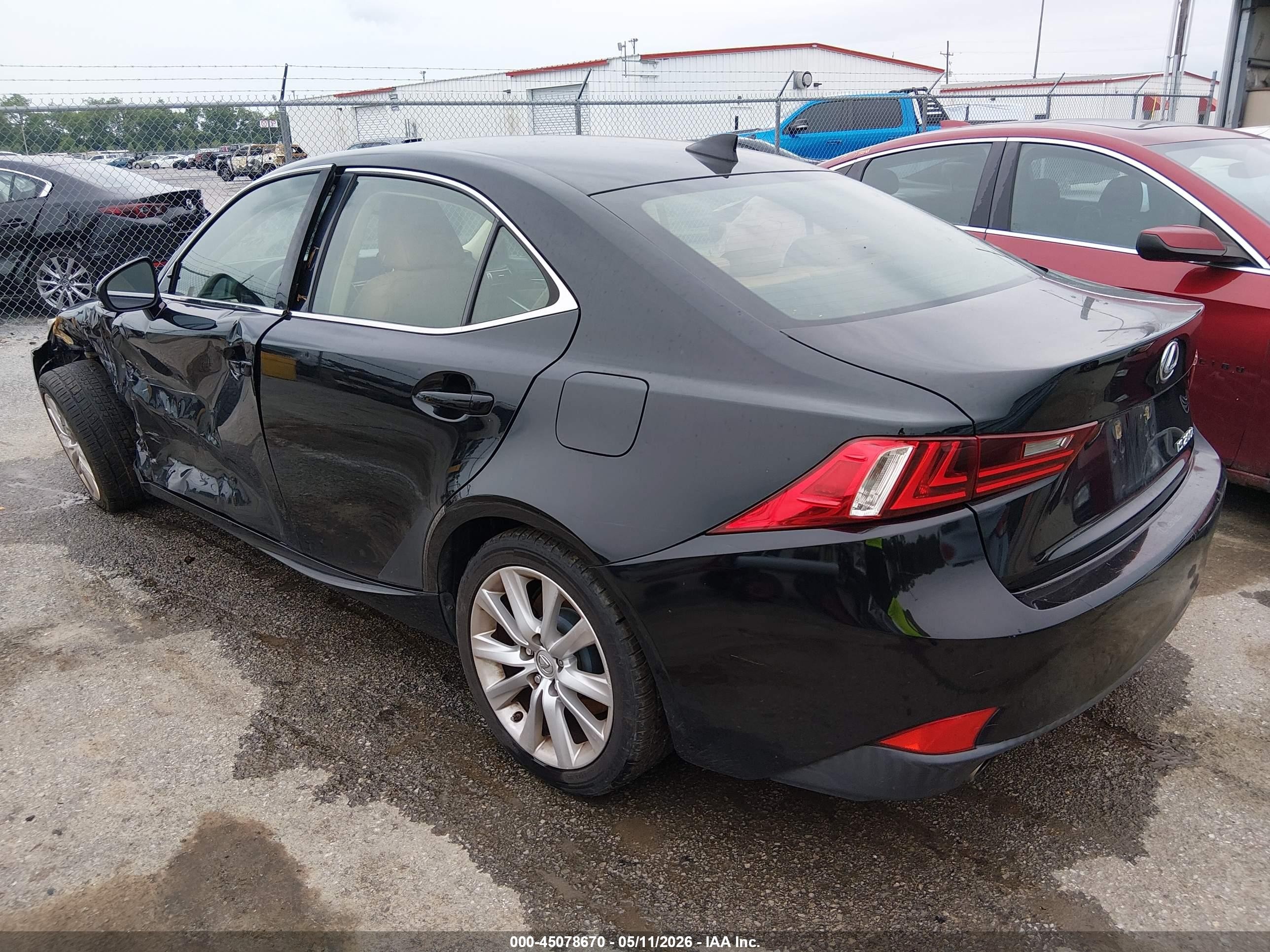 2016 Lexus Is 200t   Черный vin: JTHBA1D28G5007541