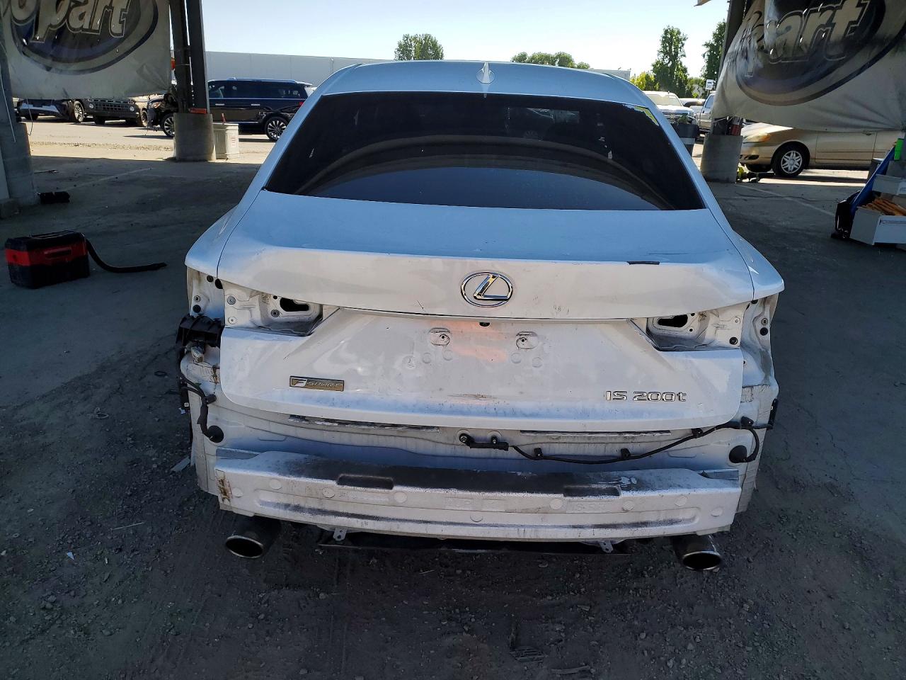 2016 Lexus Is 200t White vin: JTHBA1D29G5025174
