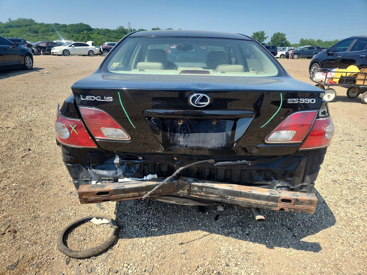2004 Lexus Es 330 Черный vin: JTHBA30G040005739