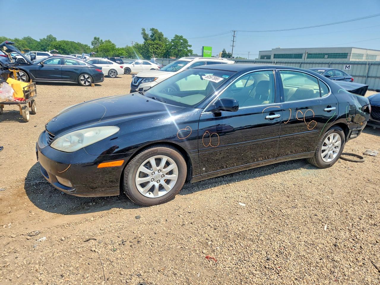 2004 Lexus Es 330 Black vin: JTHBA30G040005739