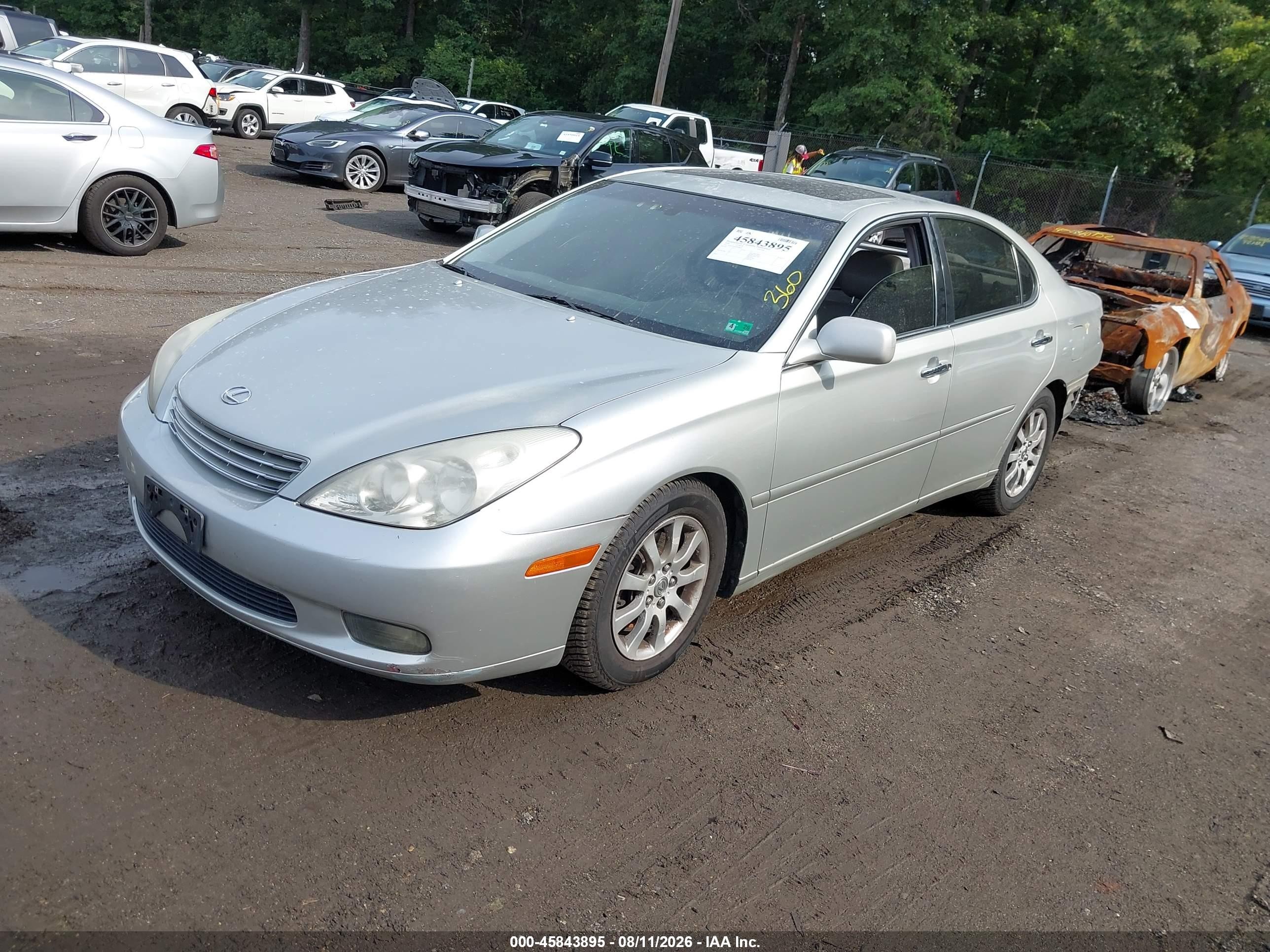 2004 Lexus Es 330   Gray vin: JTHBA30G045008045