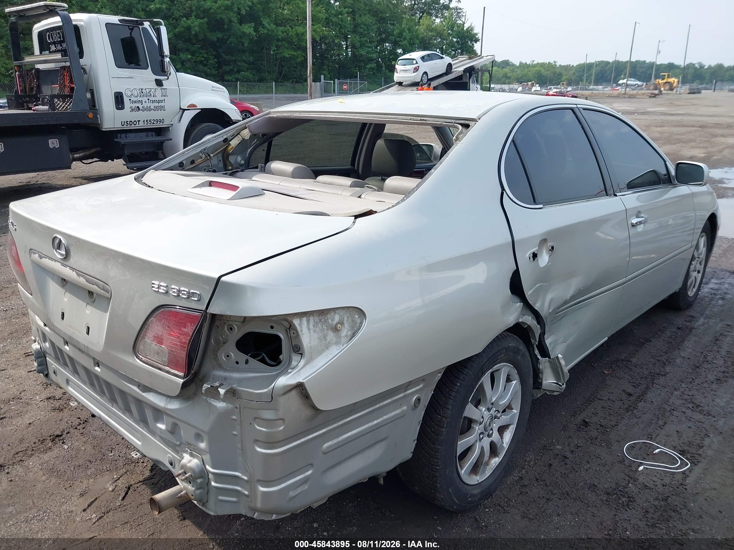 2004 Lexus Es 330   Gray vin: JTHBA30G045008045