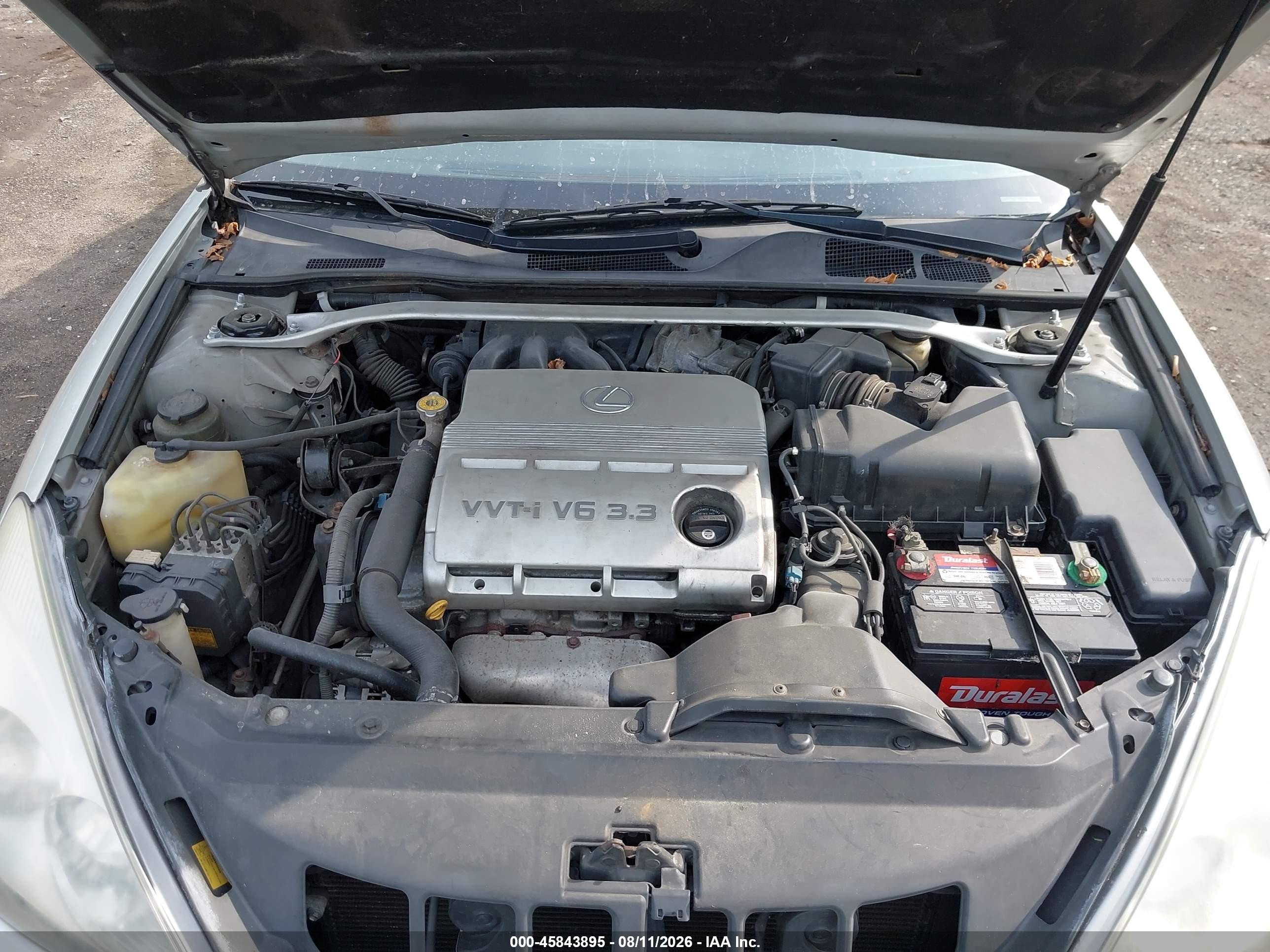 2004 Lexus Es 330   Gray vin: JTHBA30G045008045