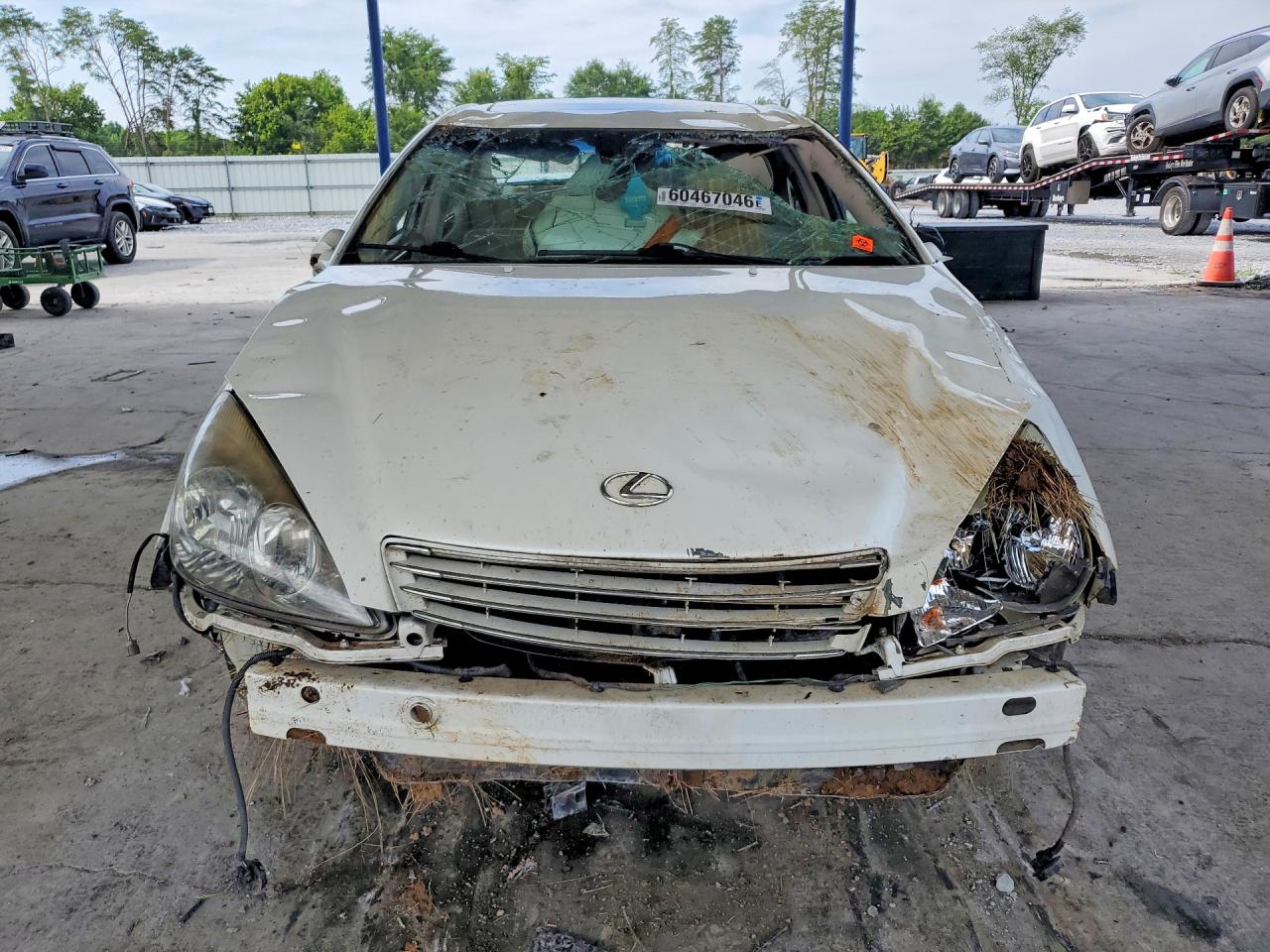 2004 Lexus Es 330 White vin: JTHBA30G045023709