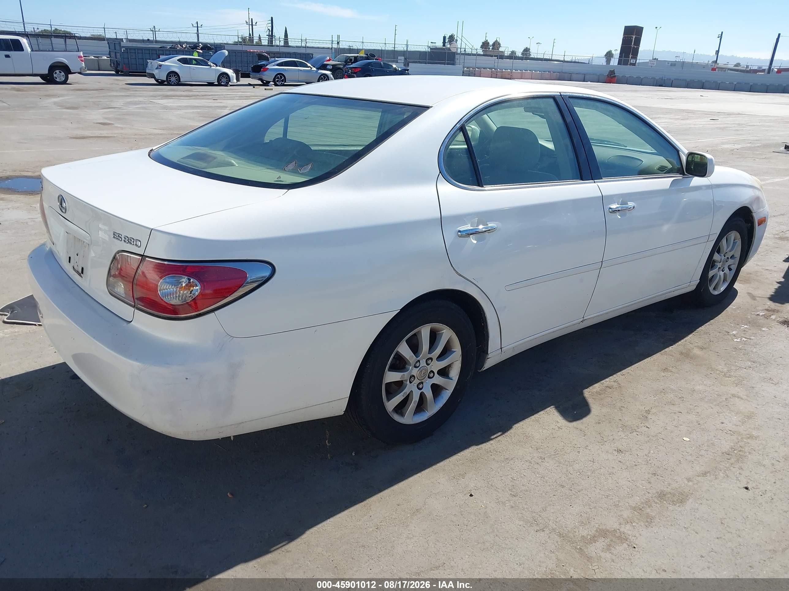 2004 Lexus Es 330   Белый vin: JTHBA30G045024231