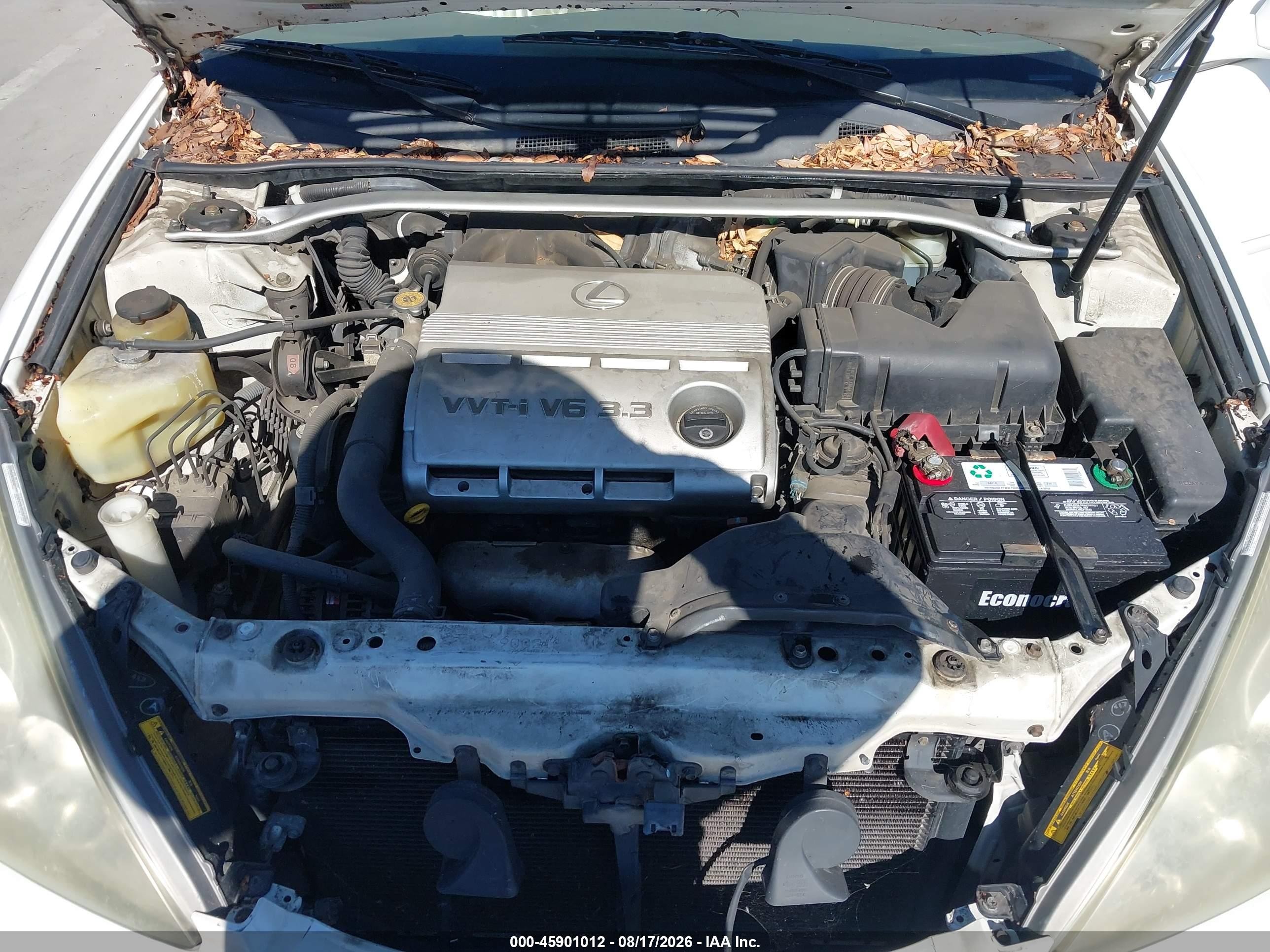 2004 Lexus Es 330   Белый vin: JTHBA30G045024231