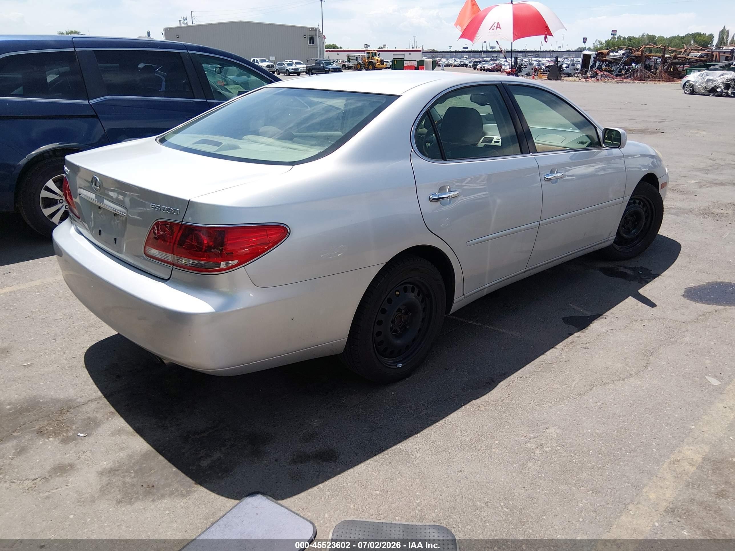 2005 Lexus Es 330   Серебряный vin: JTHBA30G055056873