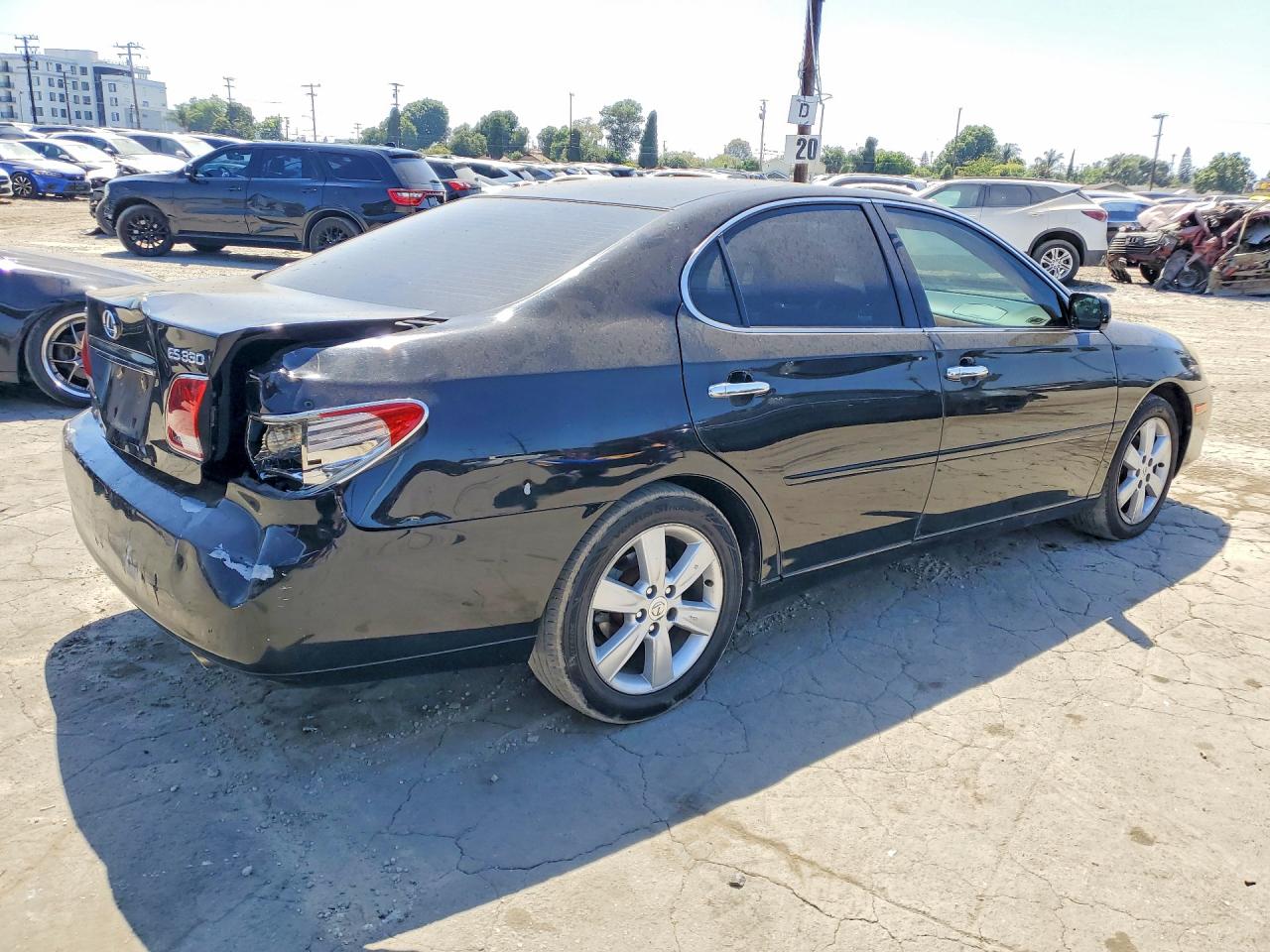 2005 Lexus Es 330 Black vin: JTHBA30G055068103