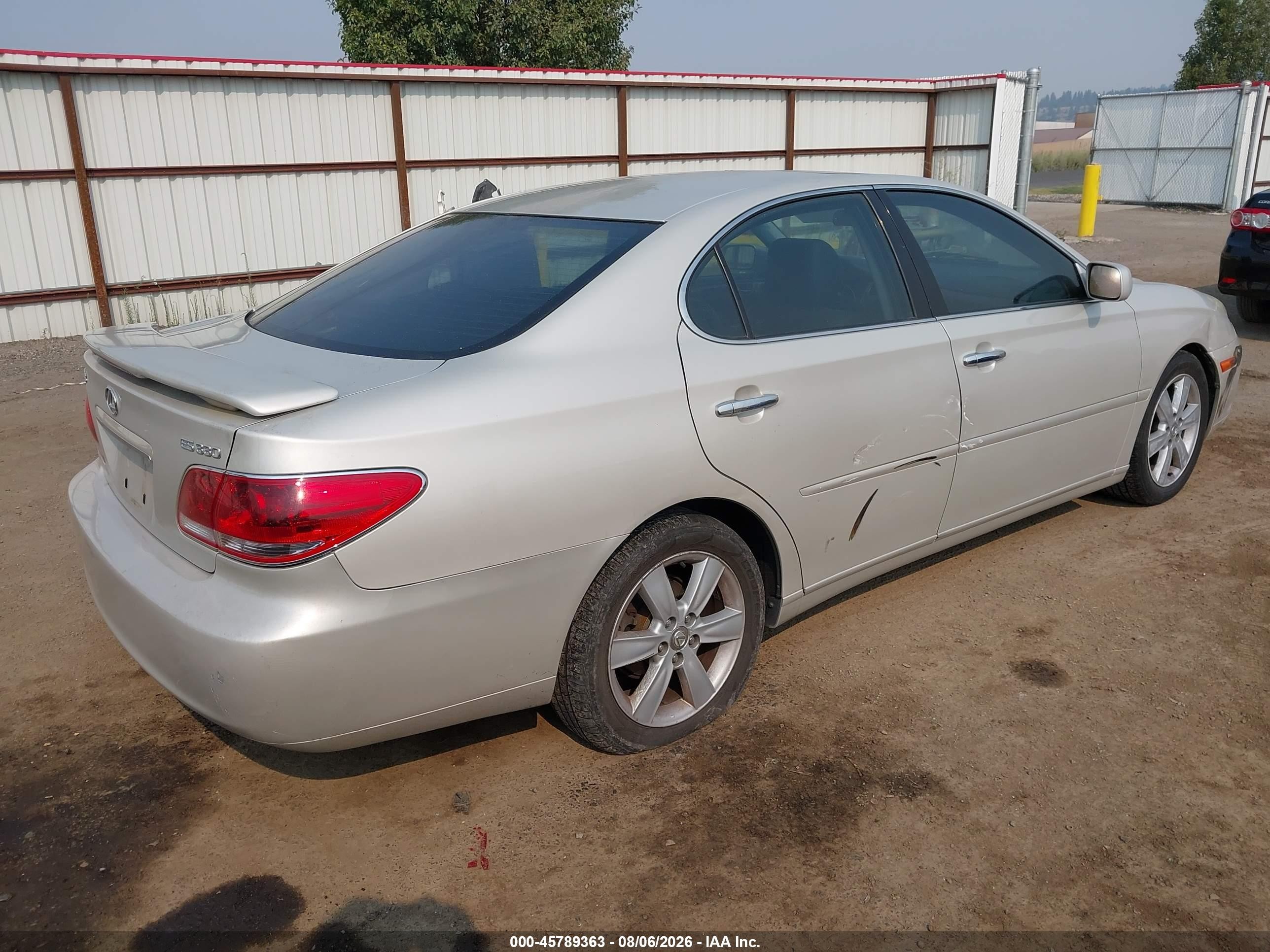 2005 Lexus Es 330   Silver vin: JTHBA30G055097701