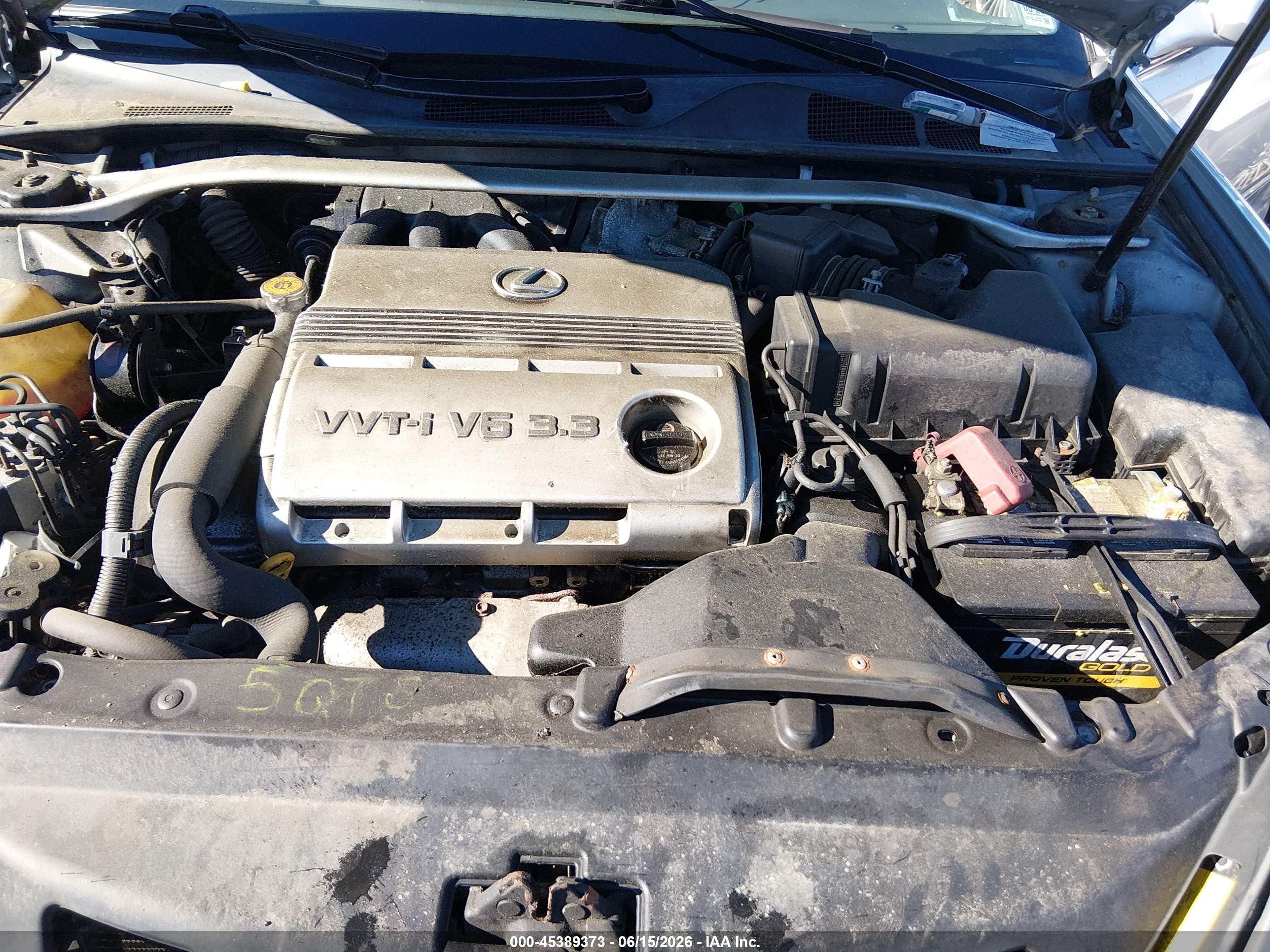 2005 Lexus Es 330   Gray vin: JTHBA30G055103173