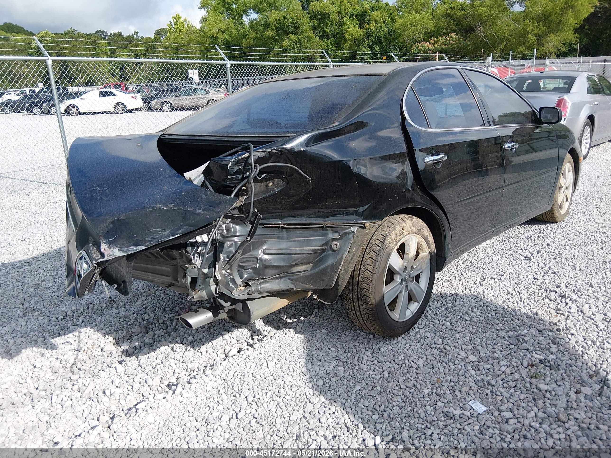2005 Lexus Es 330   Black vin: JTHBA30G055103562