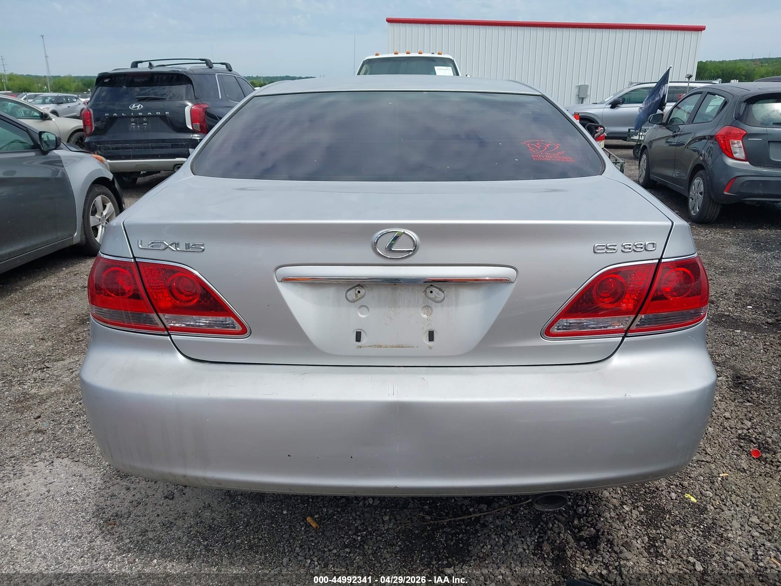2005 Lexus Es 330 Серебряный vin: JTHBA30G055107398