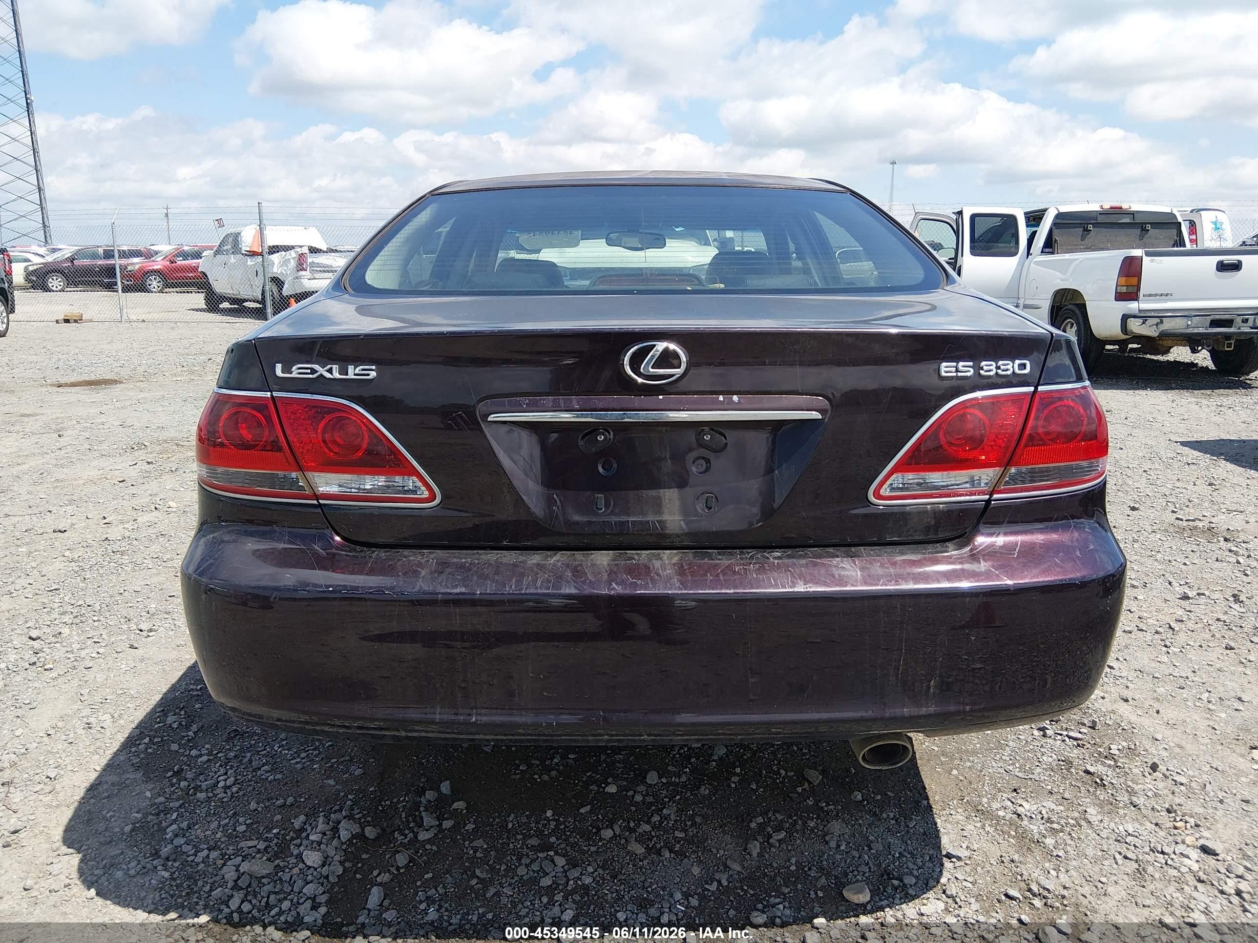2005 Lexus Es 330   Purple vin: JTHBA30G055107773