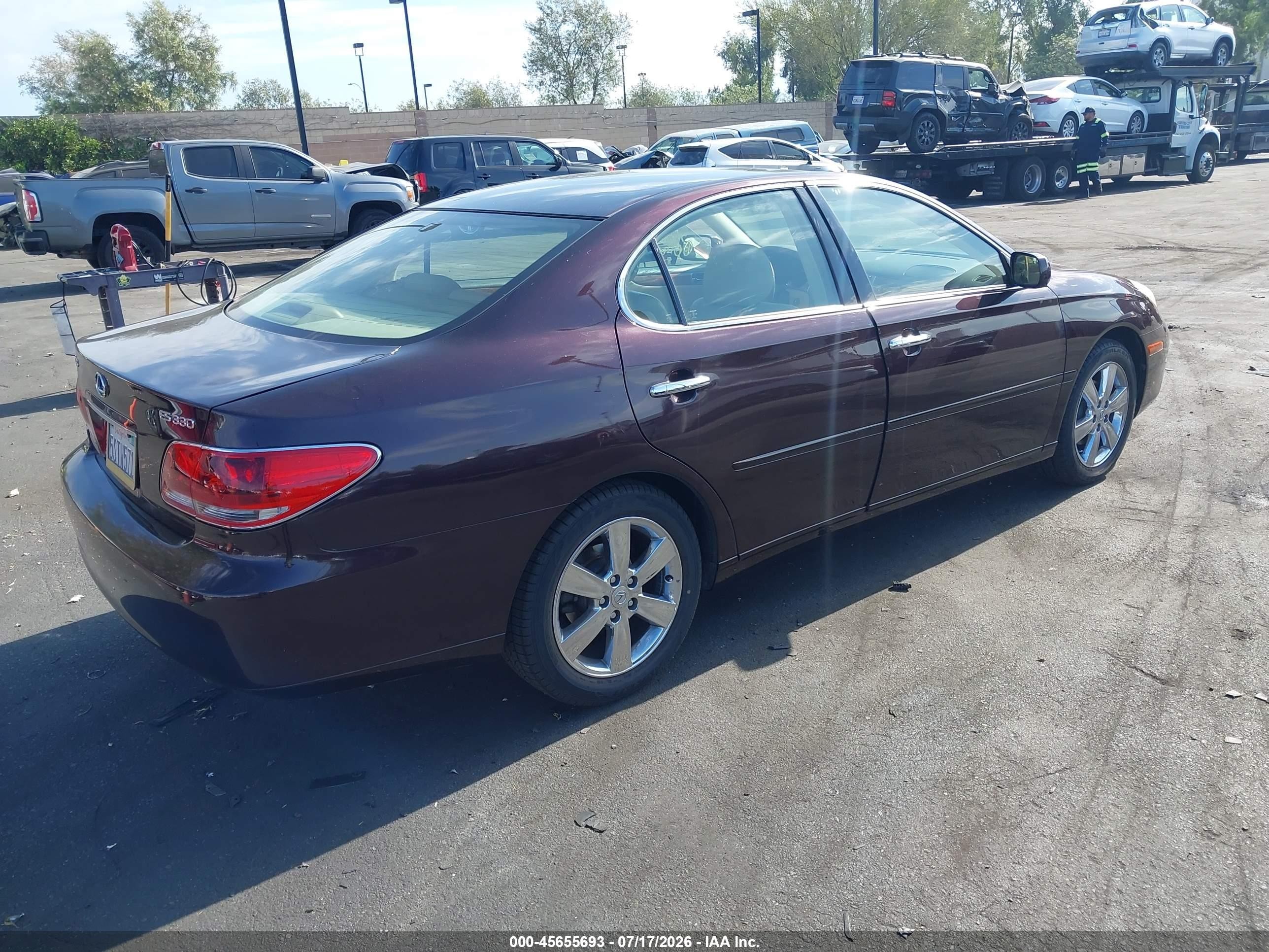 2006 Lexus Es 330 Burgundy vin: JTHBA30G065165691