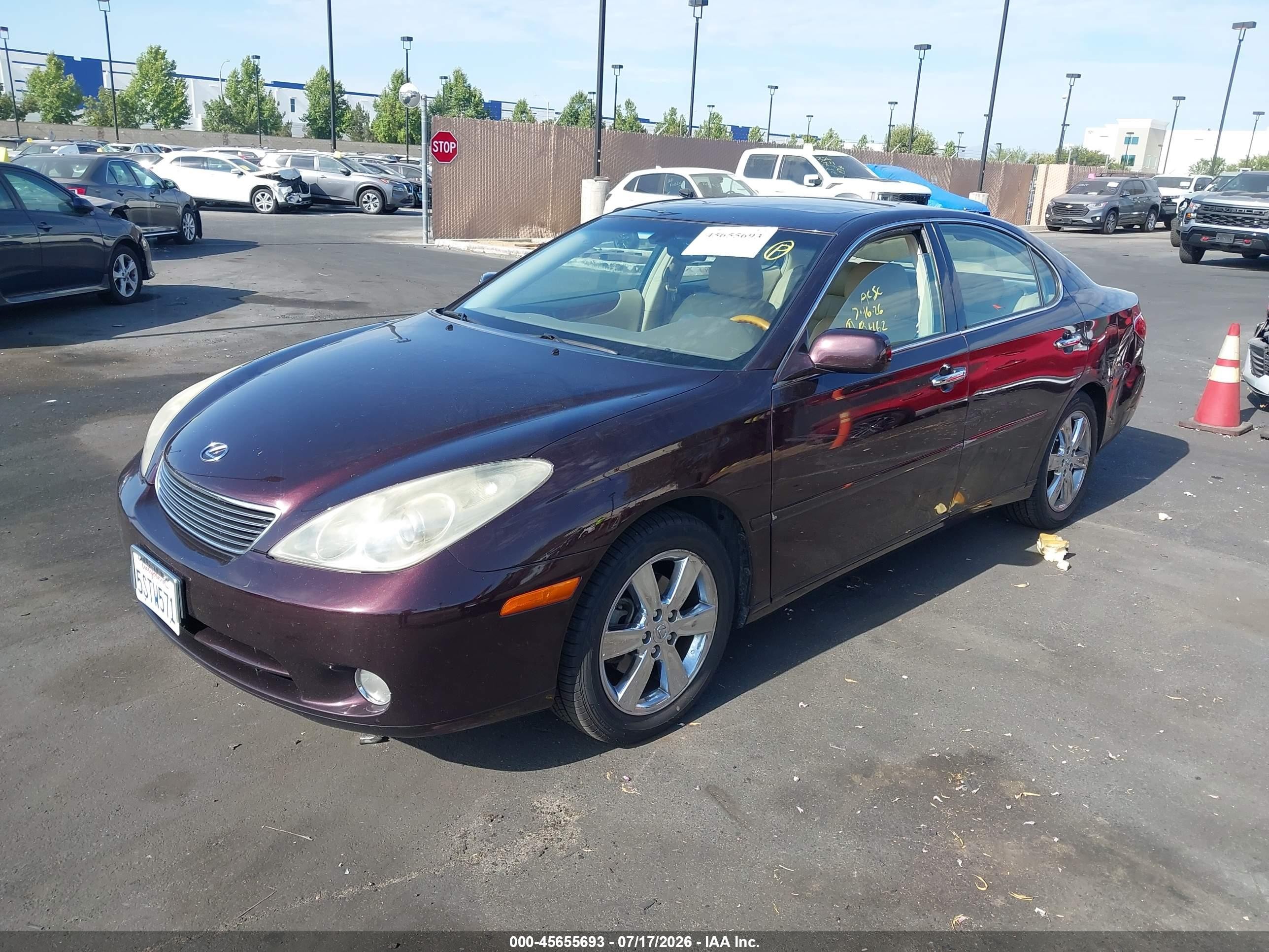 2006 Lexus Es 330 Burgundy vin: JTHBA30G065165691