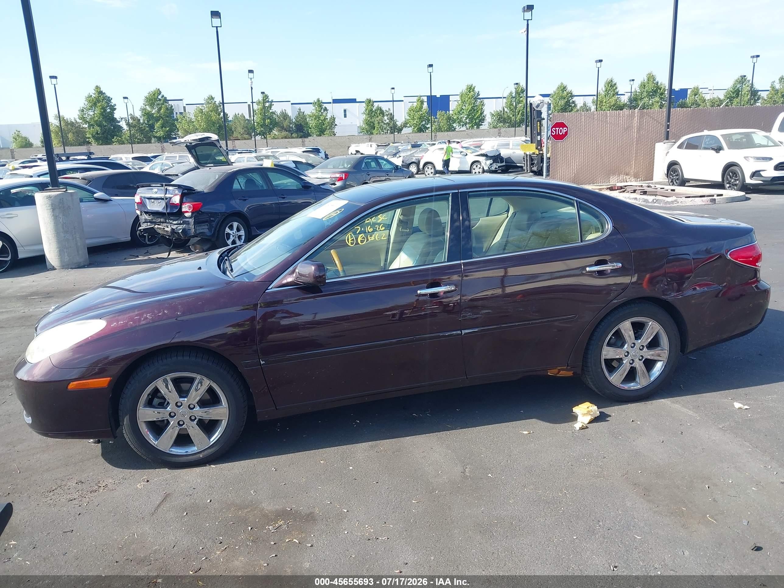 2006 Lexus Es 330 Burgundy vin: JTHBA30G065165691