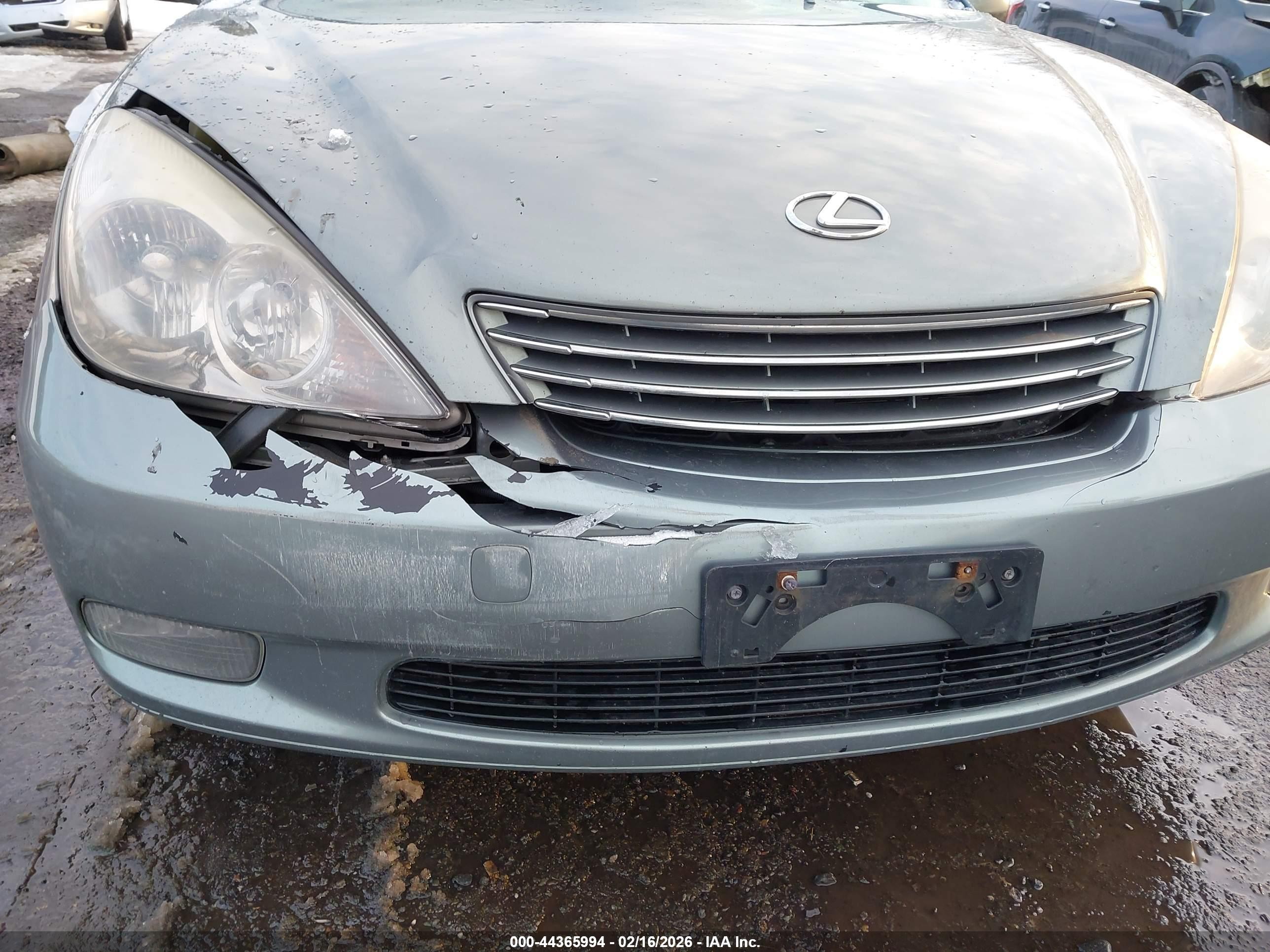 2004 Lexus Es 330   Green vin: JTHBA30G145010063