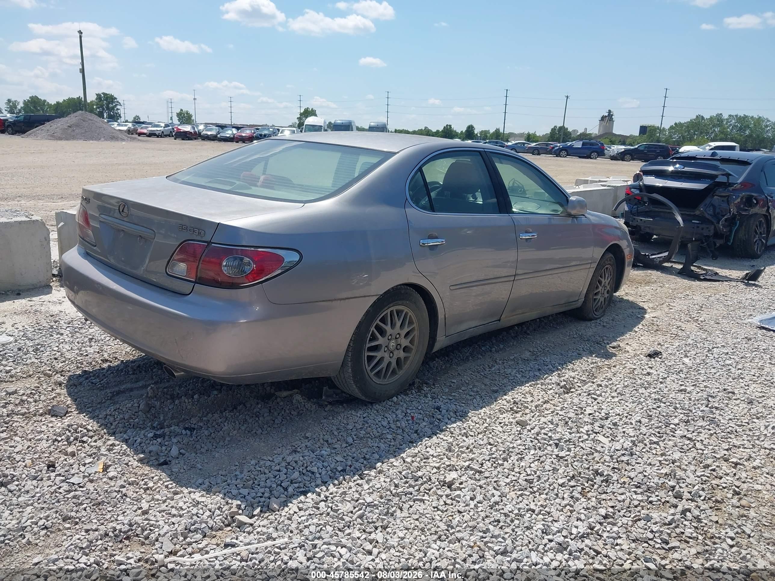 2004 Lexus Es 330   Silver vin: JTHBA30G145032709