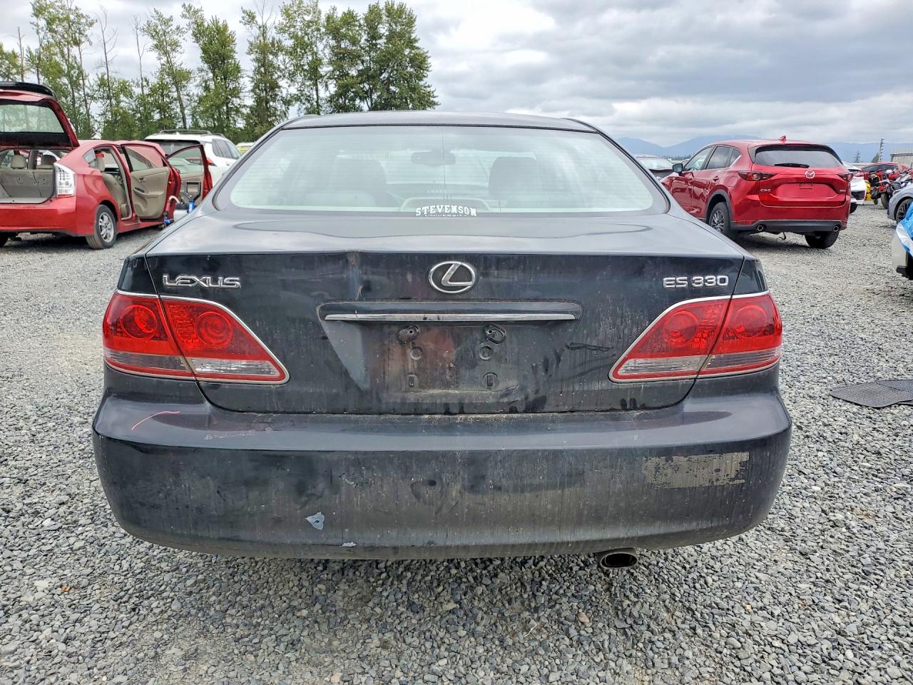 2005 Lexus Es 330 Black vin: JTHBA30G150024043