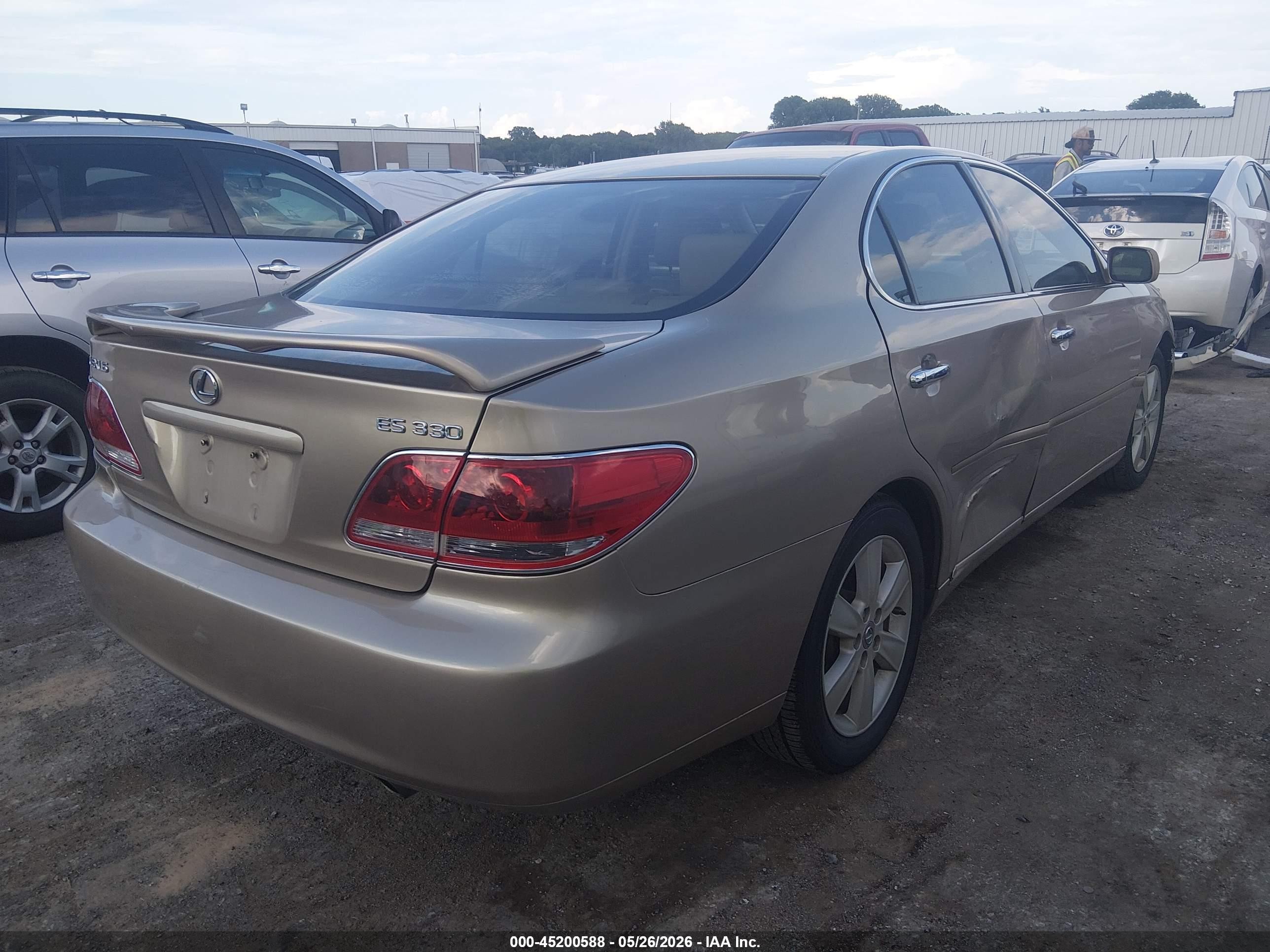 2005 Lexus Es 330   Beige vin: JTHBA30G155074234