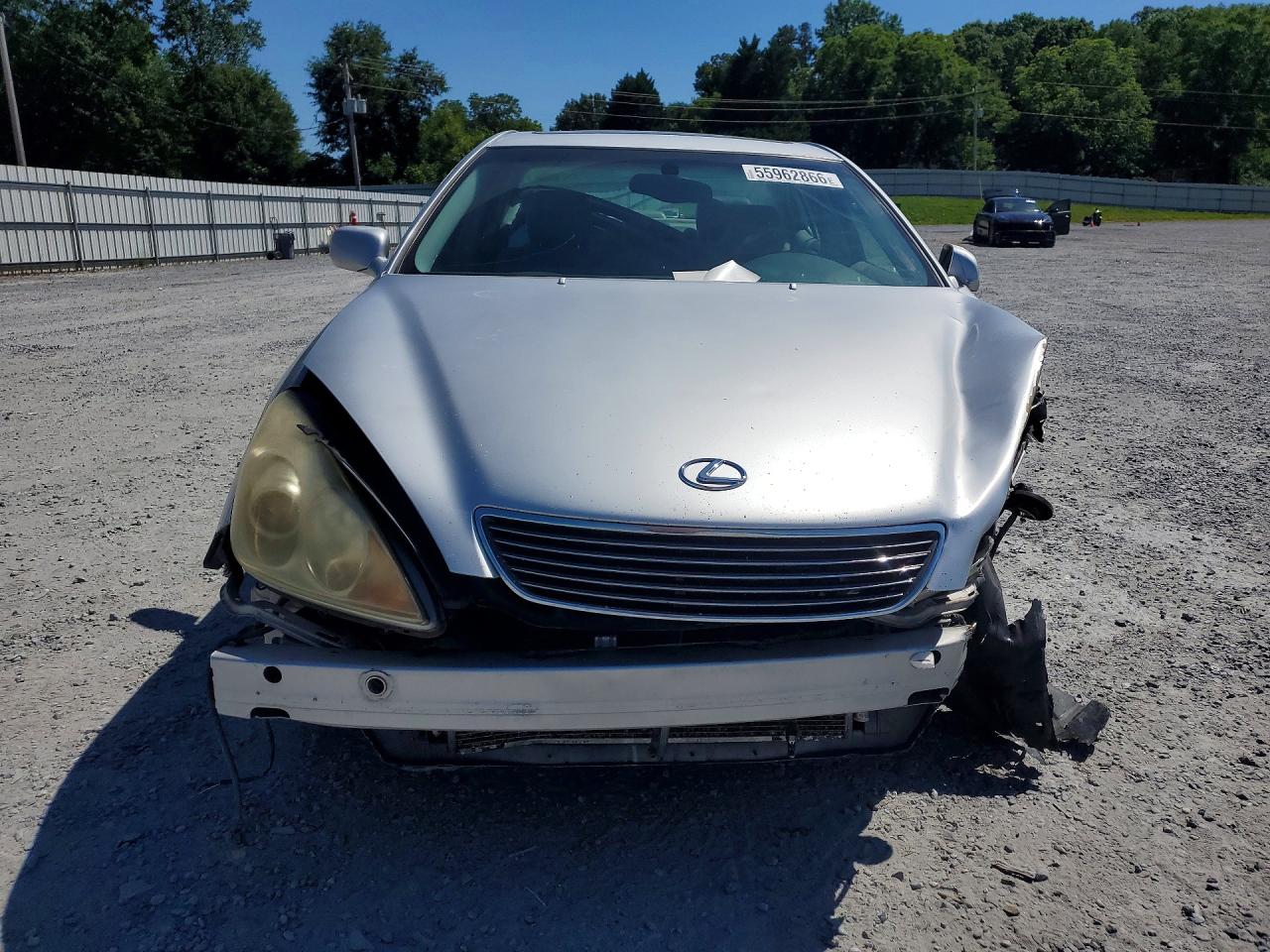 2005 Lexus Es 330 Silver vin: JTHBA30G155085931