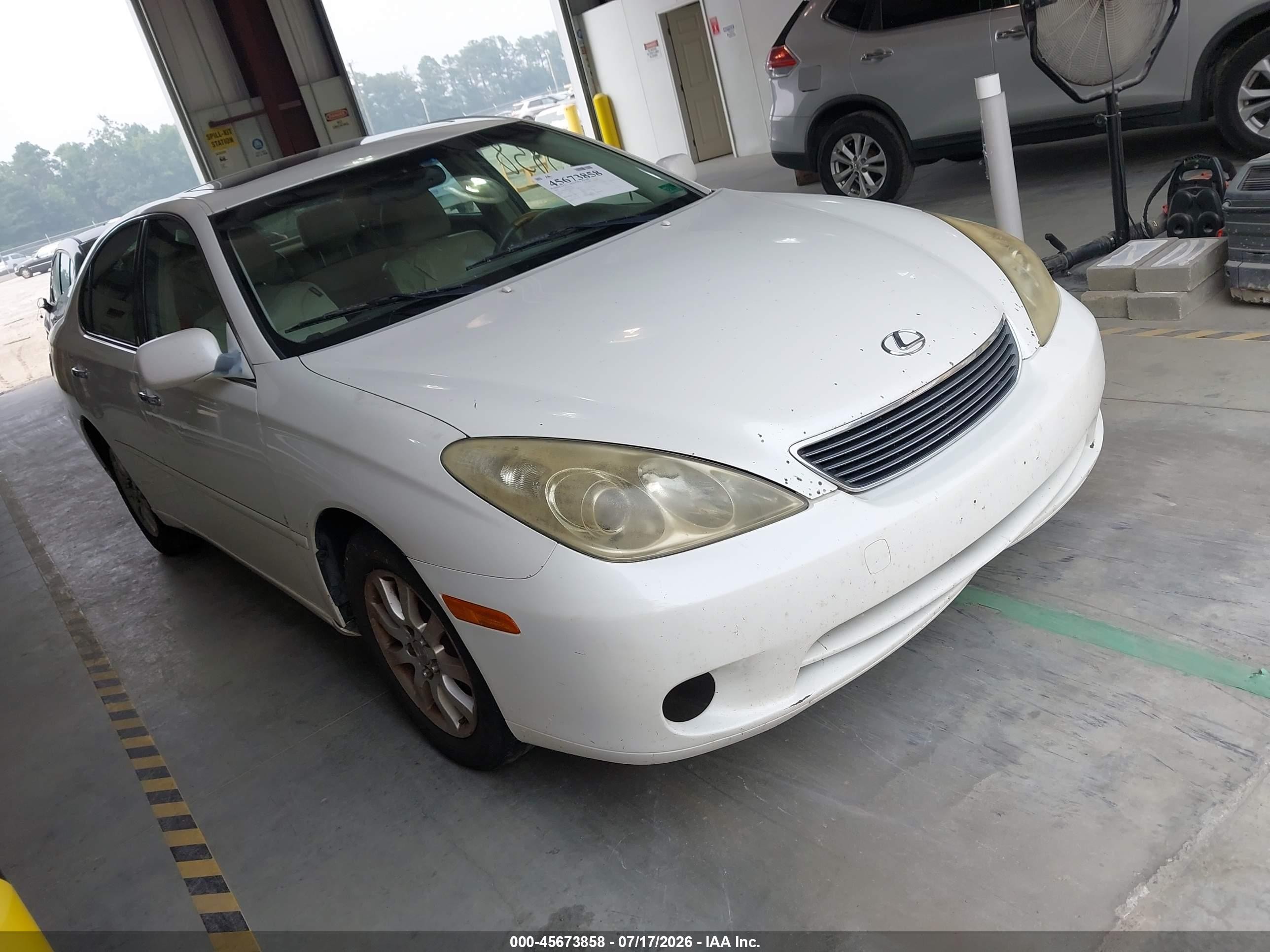 2005 Lexus Es 330 White vin: JTHBA30G155091826