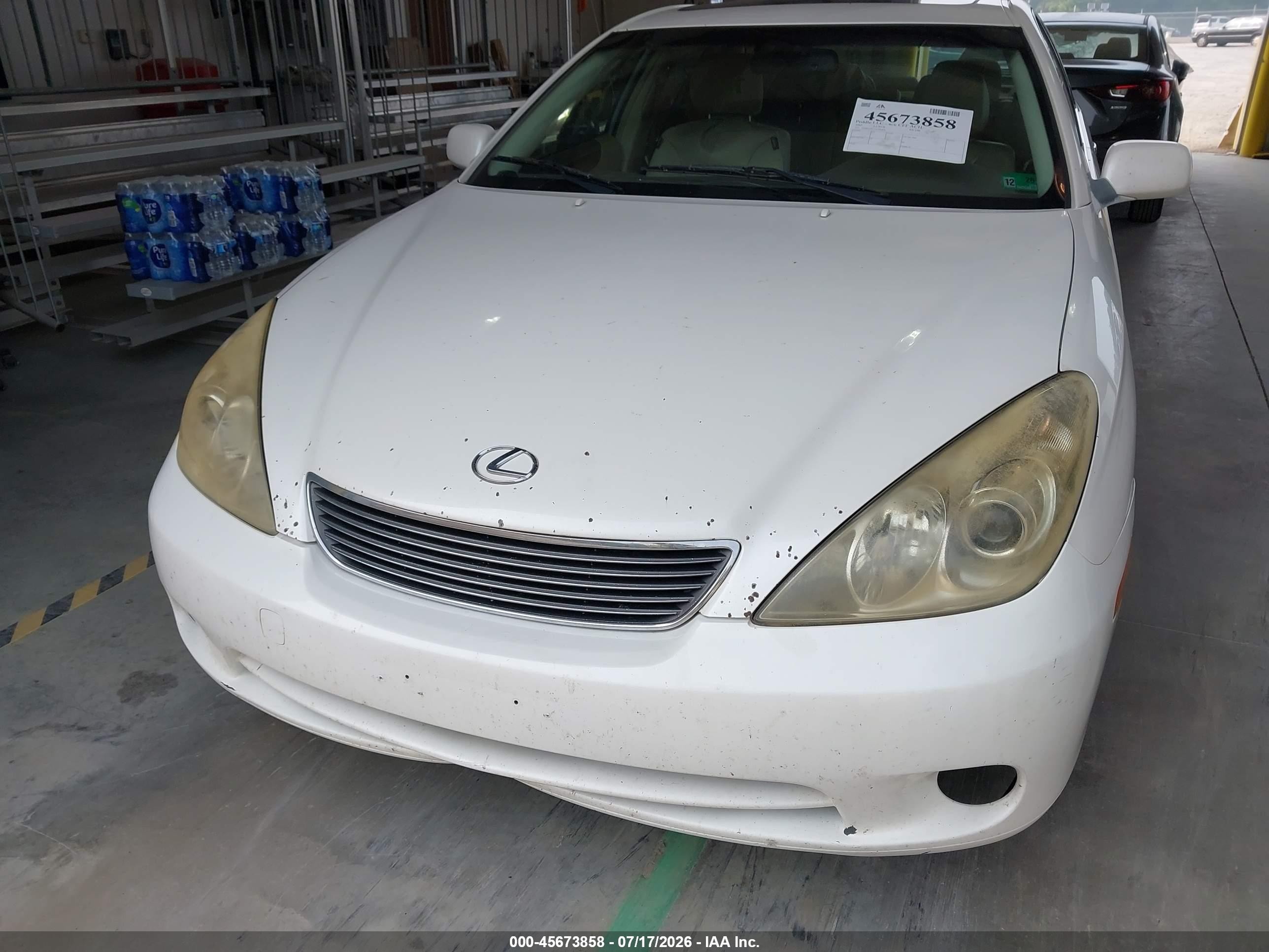 2005 Lexus Es 330   White vin: JTHBA30G155091826