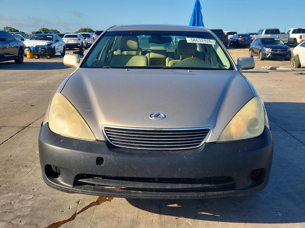 2005 Lexus Es 330 Gold vin: JTHBA30G155092314