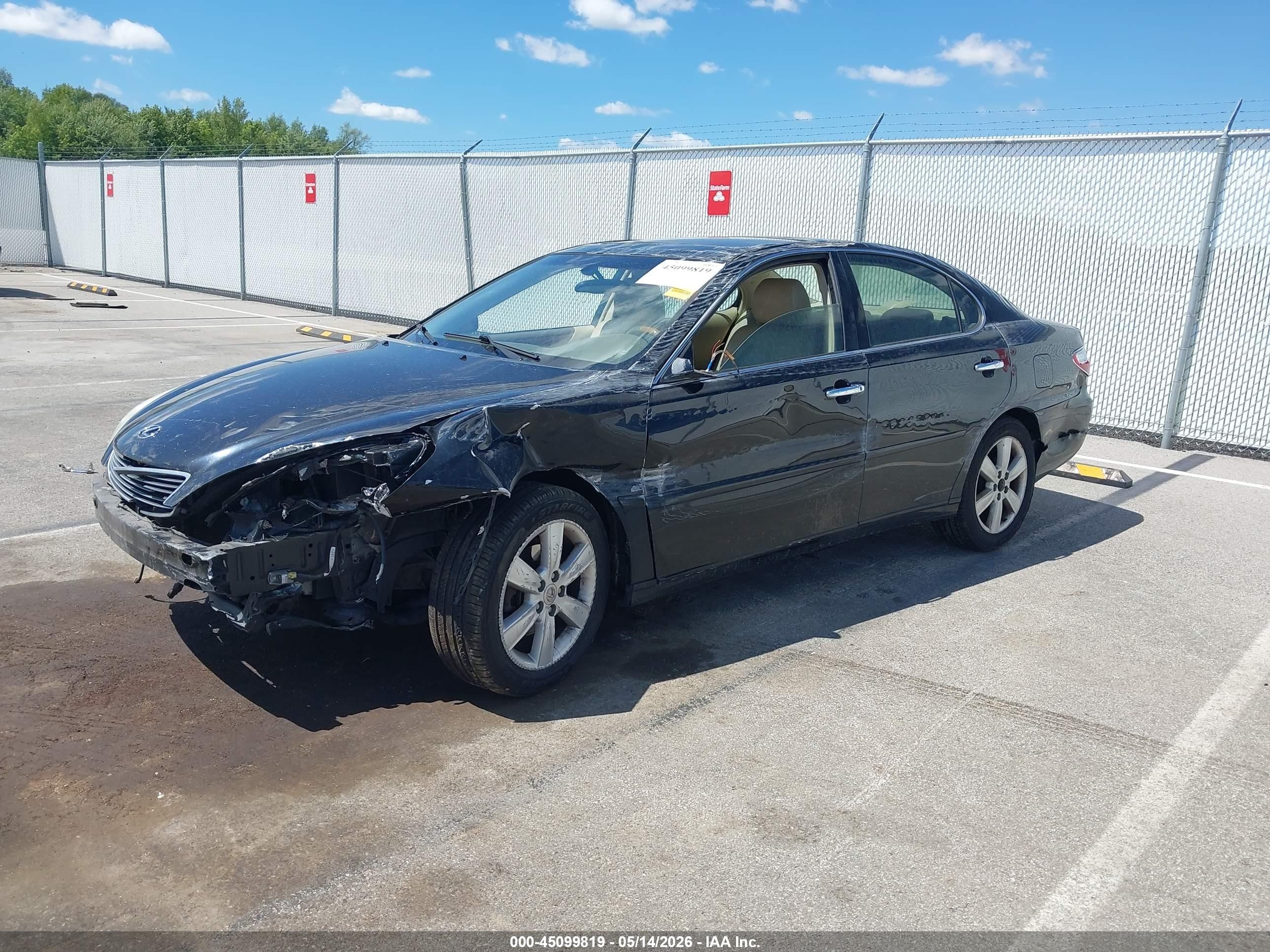 2005 Lexus Es 330 Черный vin: JTHBA30G155141334